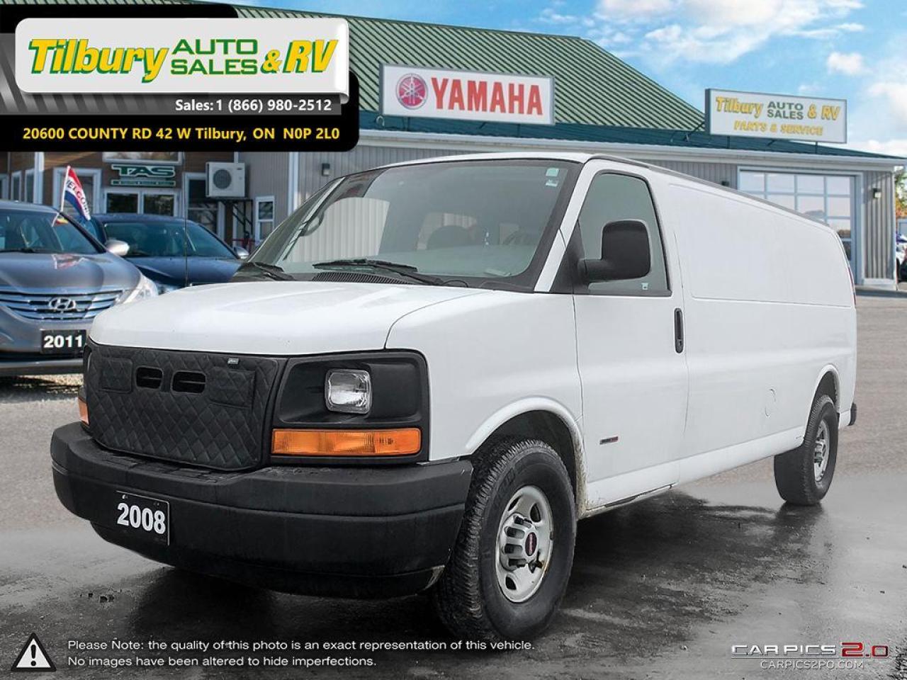 Used 2008 GMC Savana 3500 Cargo Van. DURAMAX DIESEL. WOOD FLOORS. for sale in Tilbury, ON