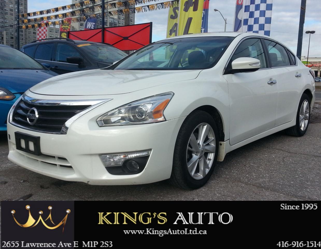 <p>Sunroof, Navigation, Leather Seats, Backup-Cam, Bluetooth Connectivity, Steering Wheel Controls, AC, Power Windows/Doors/Locks, MAGS</p>
<p><strong><span style=font-size: 7.5pt; font-family: Verdana, sans-serif;>We Finance Everyone!! Good Credit, Bad Credit, No Credit...Everyone is Approved!!</span></strong><span><span style=font-size: 7.5pt; font-family: Verdana, sans-serif;>&nbsp;&nbsp; &nbsp;Check out our inventory at&nbsp;<a href=http://WWW.KINGSAUTOLTD.CA>www.kingsautoltd.ca</a>&nbsp;CarProof Verified UCDA Member No Hidden Costs. all prices are plus taxes and licensing</span></span></p>