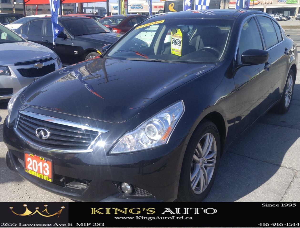 Used 2013 Infiniti G37X AWD, NAVI, BACK-UP CAM, SUNROOF, LEATHER, LOW KM's for sale in Woodbridge, ON