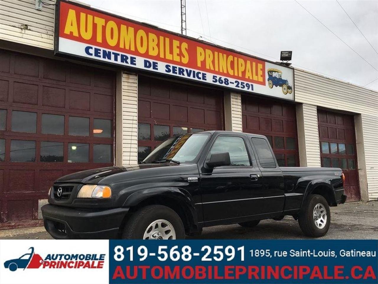 Only 161 555 km! Wow value priced! This Mazda B3000 is in great condition and has several options including&nbsp;A/C, power brakes, power steering, AM/FM stereo, and more!&nbsp;Financing available on site. Do you need low payments? Call us 1 (888) 565-1505 or come see us at our dealership 1895 SAINT-LOUIS GATINEAU, QC J8T 4H5. We look forward to serving you!<br />Seulement 161 555 km! Wow super prix! Ce Mazda B3000&nbsp;est en bonne condition et poss&egrave;de plusieurs options dont le A/C, servo-freins, direction assist&eacute;e, stereo AM/FM, et bien plus!&nbsp;Financement disponible sur place.&nbsp;Vous avez besoin de petits paiements? Appelez-nous 1 (888) 565-1505 ou venez nous voir &agrave; notre concessionnaire 1895 SAINT-LOUIS GATINEAU, QC J8T 4H5. Nous sommes impatients de vous servir!<br /><br /> All of our vehicles are sold with either a Quebec Safety or an Ontario Safety! All of our vehicles are sold with a 30 day complete warranty! Shop with confidence! Check out our website for many more great deals www.automobileprincipale.caTous nos v?hicules sont vendus avec une Inspection (safety) Qu?bec ou une Inspection (safety) Ontario! Tous nos v?hicules sont vendus avec une garantie compl?te de 30 jours! Magasinez en toute confiance! Consultez notre site Web pour de nombreuses autres aubaines www.automobileprincipale.ca