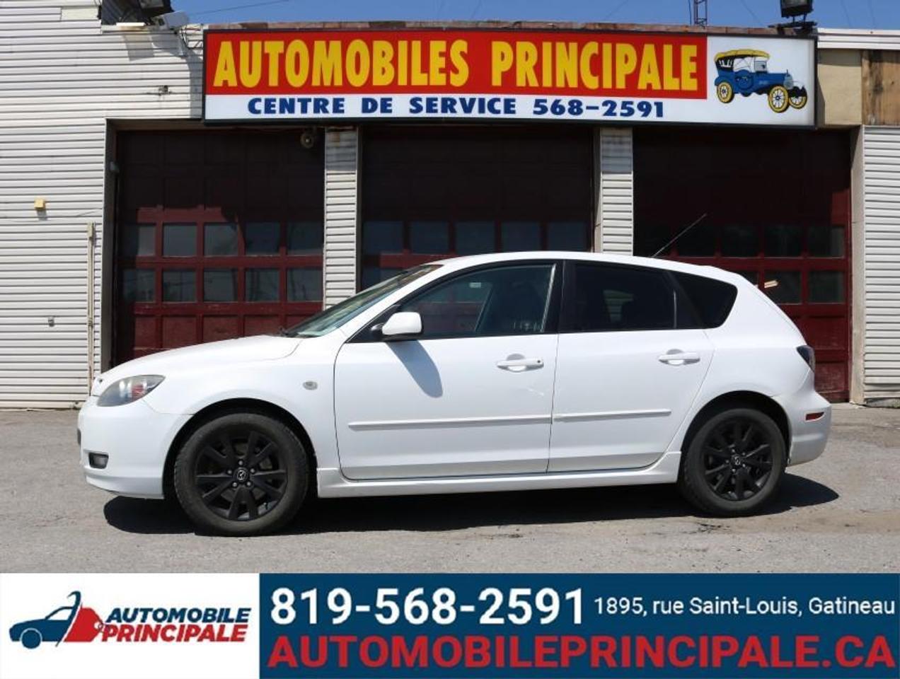 Reconnue pour sa fiabilit&eacute;, cette Mazda 3 &agrave; transmission manuelle est muni de beaucoup d'option dont le groupe &eacute;lectrique, la commande audio au volant, des freins ABS et plus encore!<br /><br />Recognized for its reliability, this Mazda 3 manual transmission is equipped with many options including the power group, steering wheel audio control, ABS brakes and more! All of our vehicles are sold with either a Quebec Safety or an Ontario Safety! All of our vehicles are sold with a 30 day complete warranty! Shop with confidence! Check out our website for many more great deals www.automobileprincipale.caTous nos v?hicules sont vendus avec une Inspection (safety) Qu?bec ou une Inspection (safety) Ontario! Tous nos v?hicules sont vendus avec une garantie compl?te de 30 jours! Magasinez en toute confiance! Consultez notre site Web pour de nombreuses autres aubaines www.automobileprincipale.ca