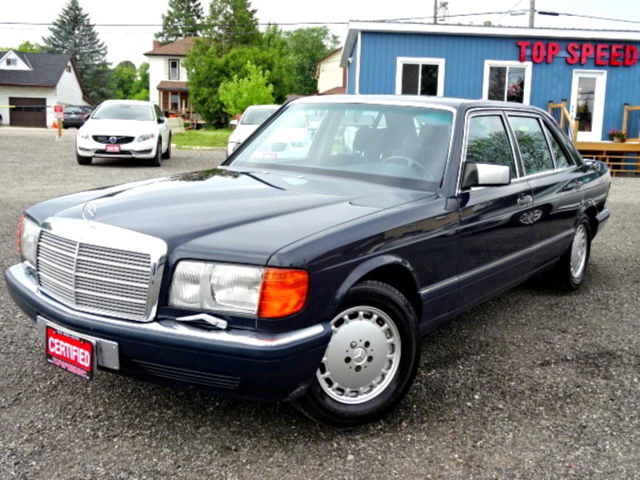 Used 1989 MERCEDES BENZ 420 SEL LOW KM'S/POWER FRONT & REAR SEATS/CERTIFIED for sale in Guelph, ON