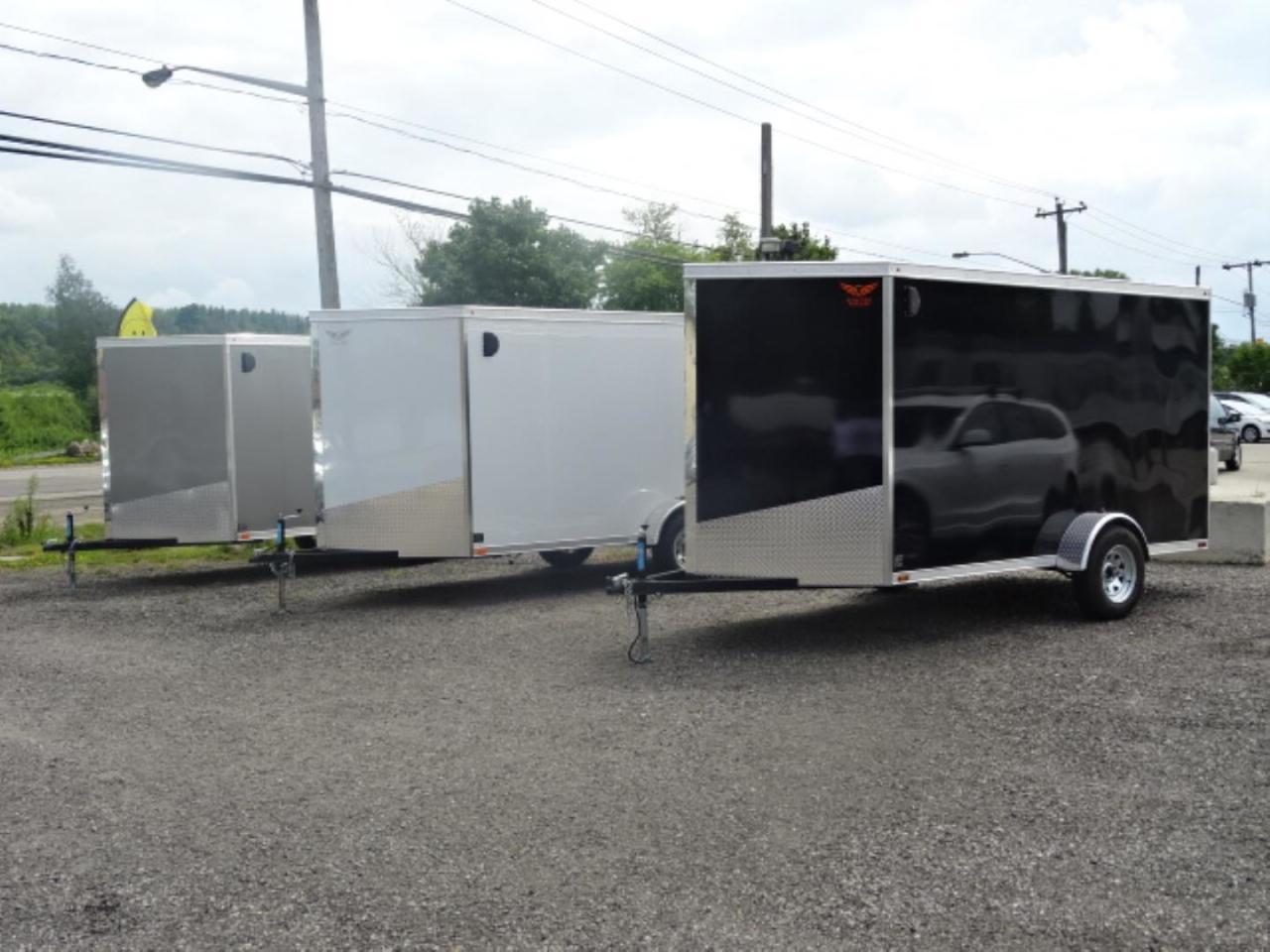 Used 2018 TOW-TECH 612SA Canadian Built 6 x 12 Cargo Trailer , Includes Ramp and 6'6