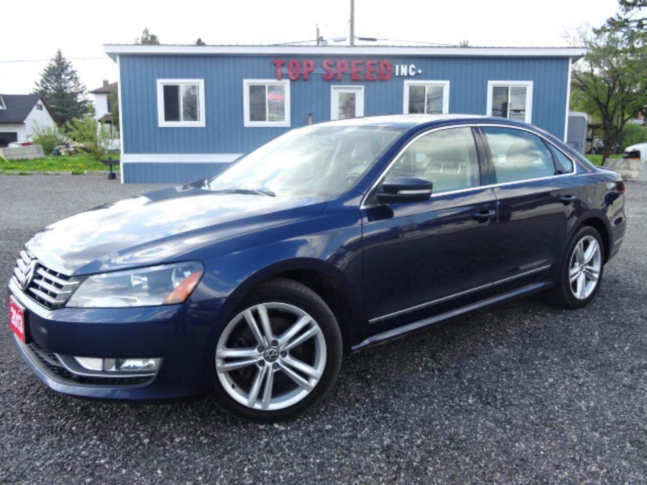 Used 2013 Volkswagen Passat 2.0L TDI COMFORTLINE LEATHER ROOF SAFETY INCLUDED for sale in Guelph, ON