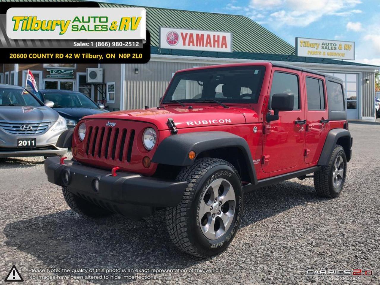 Used 2011 Jeep Wrangler RUBICON. Automatic. for sale in Tilbury, ON