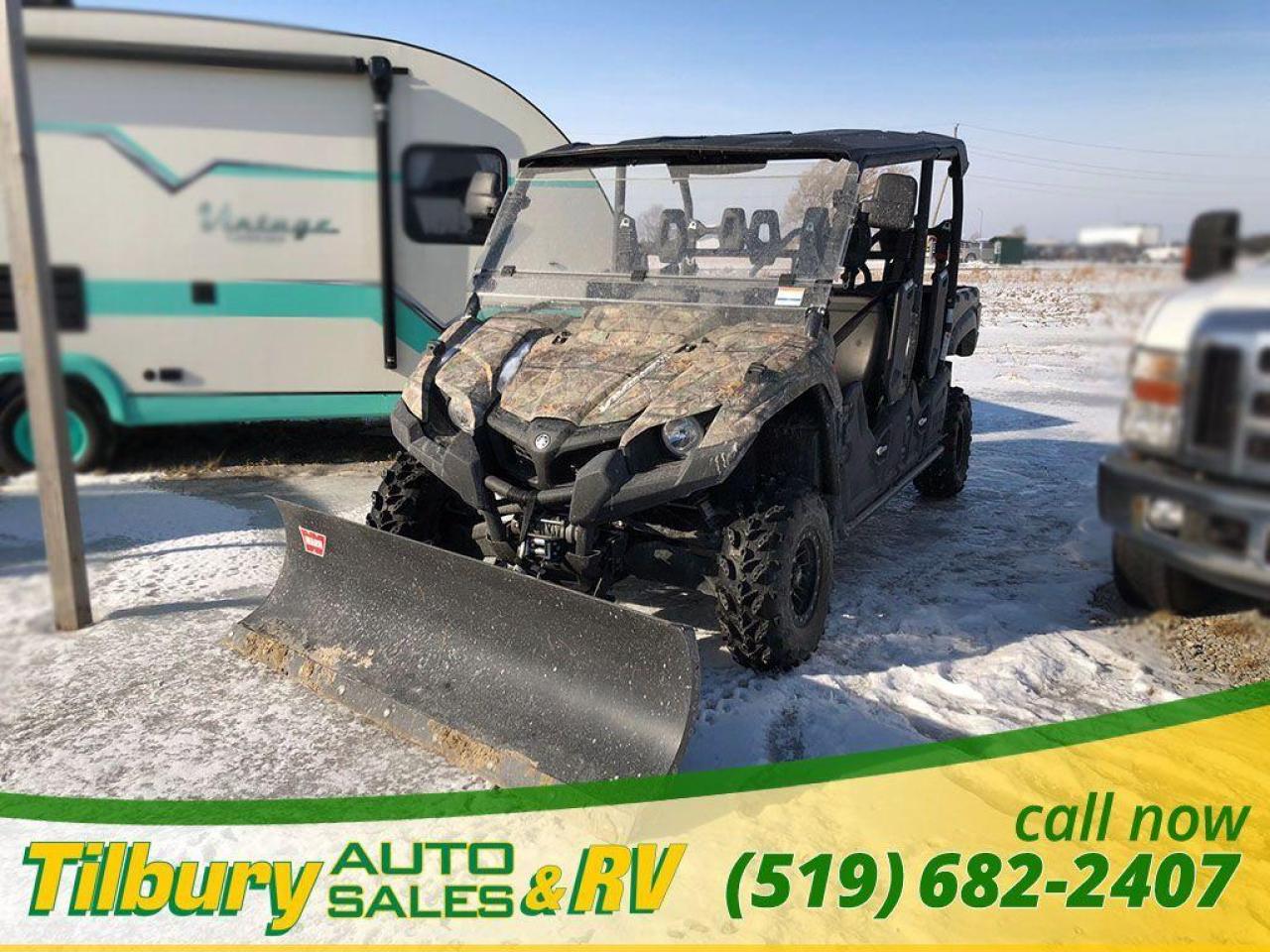 Used 2017 Yamaha VIKING EPS CAMO WITH PLOW for sale in Tilbury, ON
