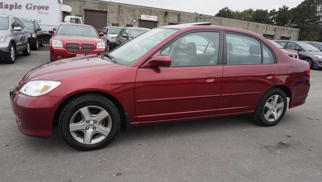 Used 2005 Honda Civic EX 4DR SEDAN AUTOMATIC ALLOYS CERTIFIED 2YR WARRANTY SUNROOF for sale in Milton, ON