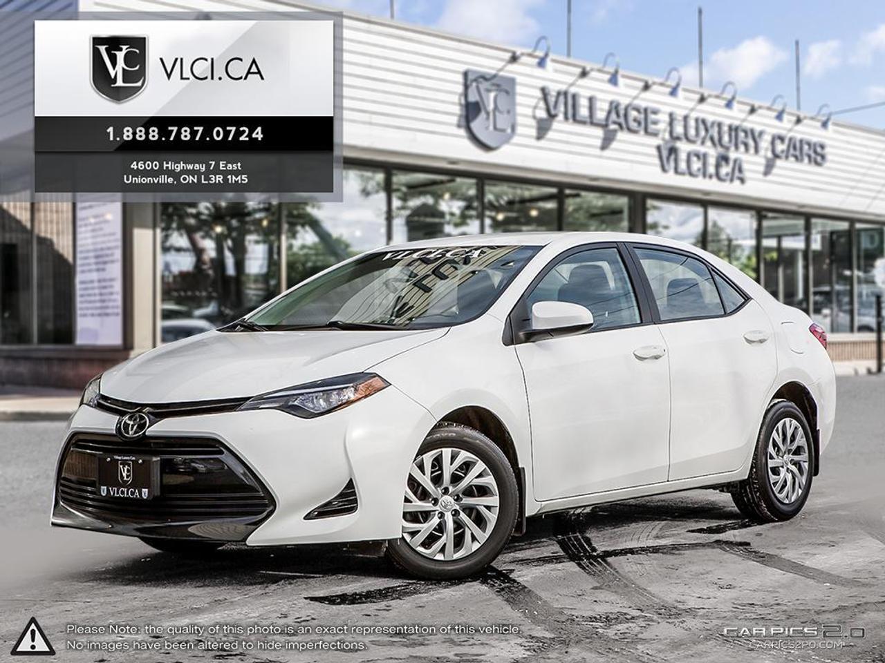 Stop in to see us or text us today at 1(647) 668-9718 for more information on this 2017 Toyota Corolla before its gone!

As with all vehicles in our inventory, this Corolla is covered by our vehicle pricing policy. Show us a better deal in the GTA and well beat it.

Many financing and lease payment structures available. And yes, we also offer a market leading valuation for your trade-in vehicle.

All credit types approved with an option to delay payments for 6 months (O.A.C). Payments include the VLC Dealer Assurance package ($999), taxes (13%), OMVIC fee ($10), safety, emissions test, fuel ($100) and licensing fees ($199). Payments are for example purpose only, as down payment and finance/lease rates may vary.