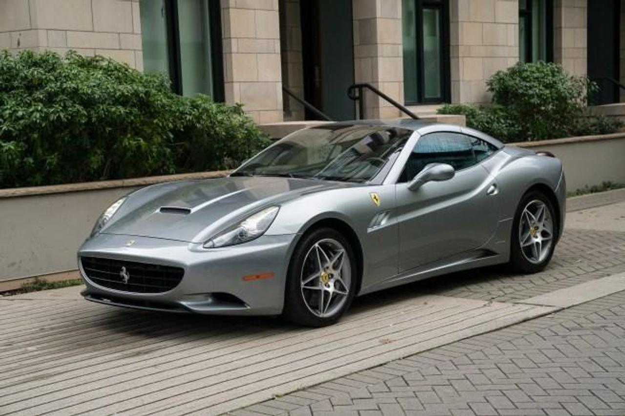 2010 Ferrari California in Grey on black leather. Local Vancouver car, no accidents with only 39000 kms.

Options are:
- Alluminum brake callipers
- Daytona style seat
- Electric seats
- iPod connection
- &lsquo;Scuderia Ferrari&rsquo; Shields
- INN.ELECTROCR.MIRROR+HOMELINK
- Parking Camera
- Front and rear parking sensors
- Aluminum Driver and Pass.Footrest
- 19&rdquo; Forged diamond rim
- Satellite radio
- High power hifi system
- Coloured special stitching
- Tyres pressure measurement

Just out of Ferrari Maserati Of Vancouver. Car was gone through thoroughly and is ready for the next owner. Yours for $133,000.