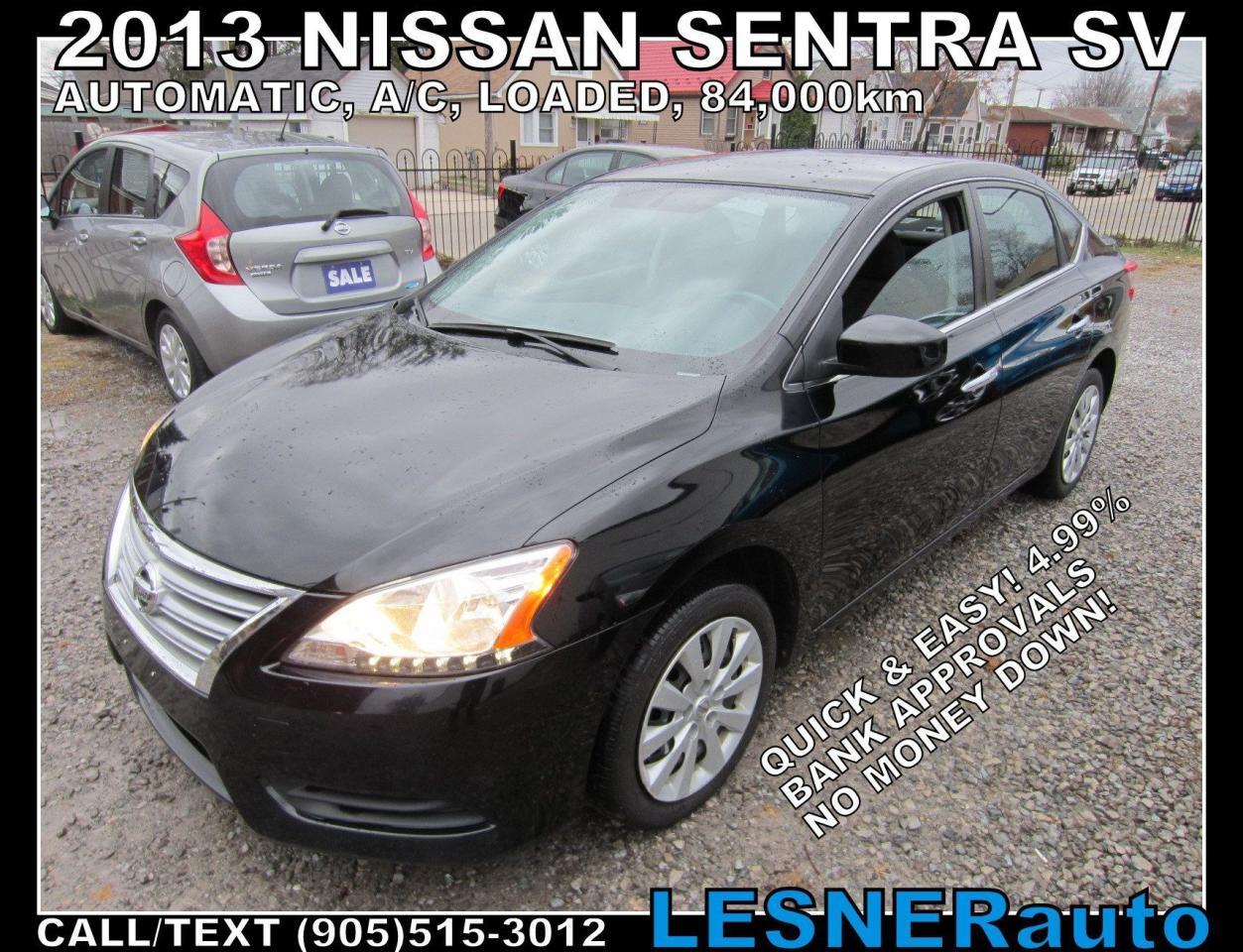 Used 2013 Nissan Sentra -ZERO DOWN, $172 for 60 months FINANCE TO OWN! for sale in Hamilton, ON