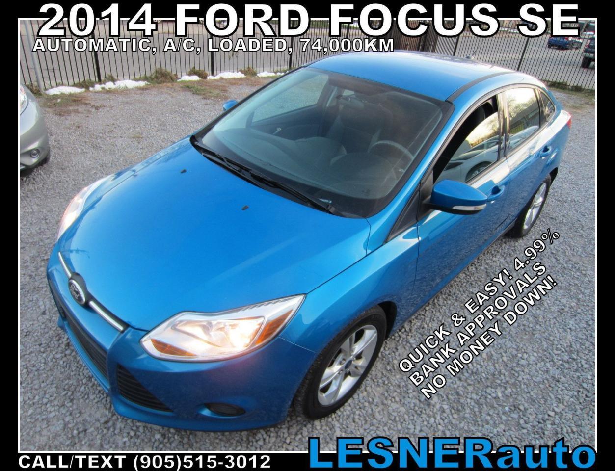 Used 2014 Ford Focus -ZERO DOWN, $199 for 60 months FINANCE TO OWN! for sale in Hamilton, ON