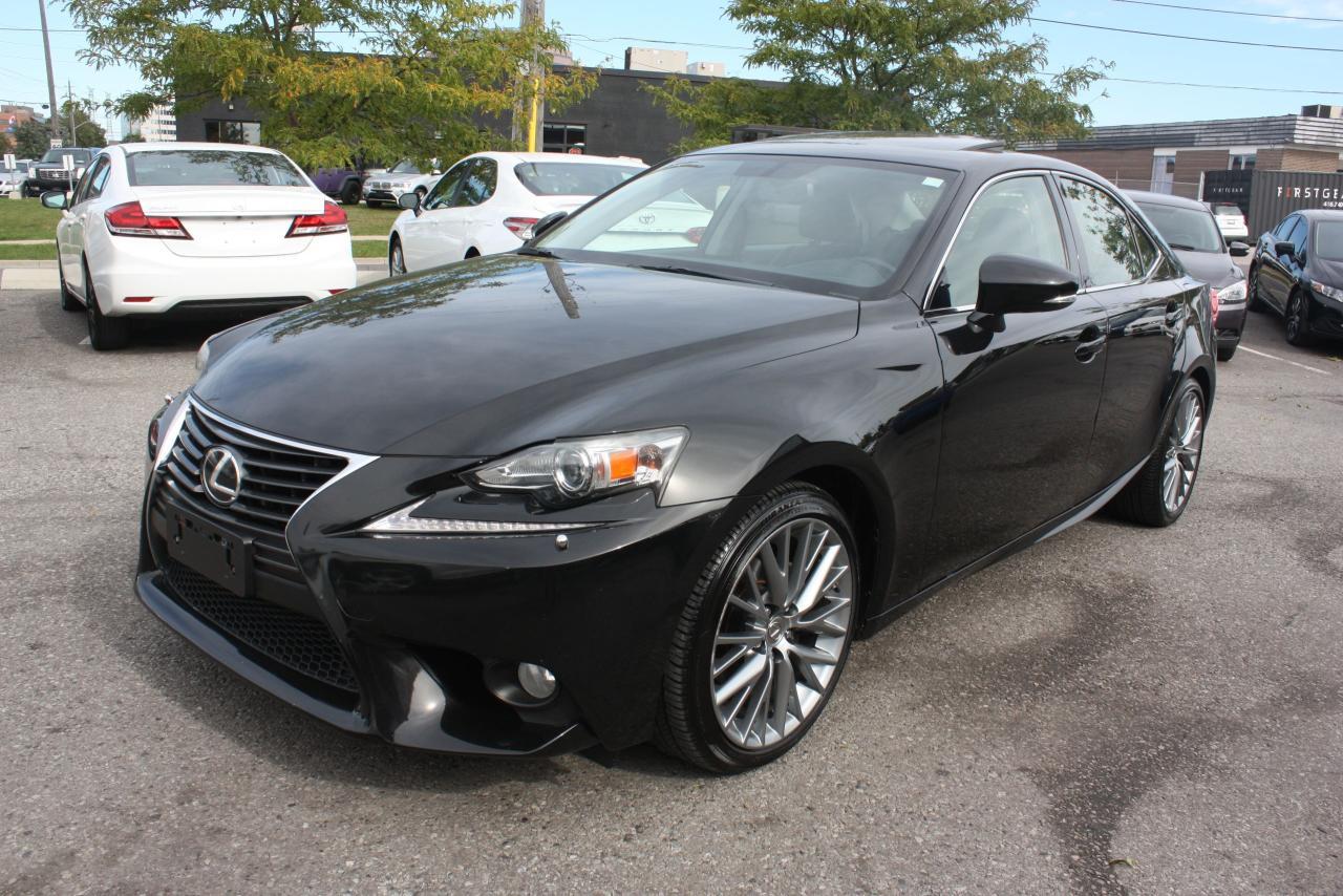 THIS BEAUTIFUL BLACK ON BLACK 2014 LEXUS IS 250, COMES WITH FULL POWER GROUP OPTIONS, INCLUDING SUNROOF, BACKUP CAMERA, BLUETOOTH AND MUCH MUCH MORE. MUST SEE, THIS VEHICLE COMES FULLY CERTIFIED, E-TEST AND ADMIN FEES ALL INCLUDED IN THE PRICE, FOR MORE INFO PLEASE CONTACT US AT 1855-350-1313 AT AA Canada INC. all of our vehicles come with a Safety Standard Certificate, Emission test plus HST. CARPROOF will be provided at the dealership ALL TRADE INS WELCOME. We also provide warranty packages and financing rates starting at 4.5% all credits types GOOD OR BAD CREDIT! Interested? We are here to serve you, call us at Toll free 1-855-350-1313 or 647-350-1313 email us at aacanadainc@gmail.com or visit us online at www.aacanadainc.com