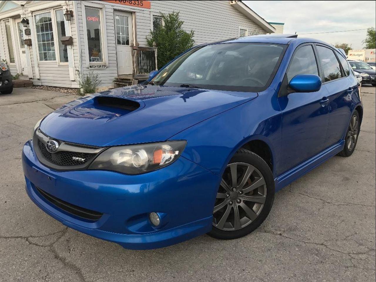 Beautiful WRX, Accident Free, Manual, Blue on Black, Leather, Sunroof, Alloy Wheels, Heated Seats, CD Player, Service Record, New Brakes, Ontario Car, Excellent condition, Certified, Low Mileage, Two Set of Keys, Well kept and maintained, Fully detailed.<br/><br/>.............................................................<br/><br/>This vehicle is Sold Certified, Emission-tested.<br/><br/>.............................................................<br/><br/>Our selling price includes:<br/>- Safety Certificate, Emission-tested.<br/>- Carproof Report.<br/>- 36 Day Safety.<br/><br/>.............................................................<br/><br/>- Finance available, all credit approved.<br/>- WARRANTY Available up to 36 Month. <br/><br/>.............................................................<br/><br/>- Noria Gear Auto Sales LTD<br/><br/>- Our location:<br/>1382 Plains Rd East,<br/>Burlington ON L7R 3P8<br/>Our contact:<br/>Tell: 647-700-8335<br/>Toll: 866-536-0958<br/>E-mail:<br/>noriagear.autosales@hotmail.com <br/><br/>.............................................................<br/><br/>Our Business Hours:<br/>- Mon-Fri: 10:00 AM - 07:00 PM.<br/>- Saturday: 10:00 AM - 06:30 PM. <br/>- Sunday: By appointment only. <br/>.............................................................