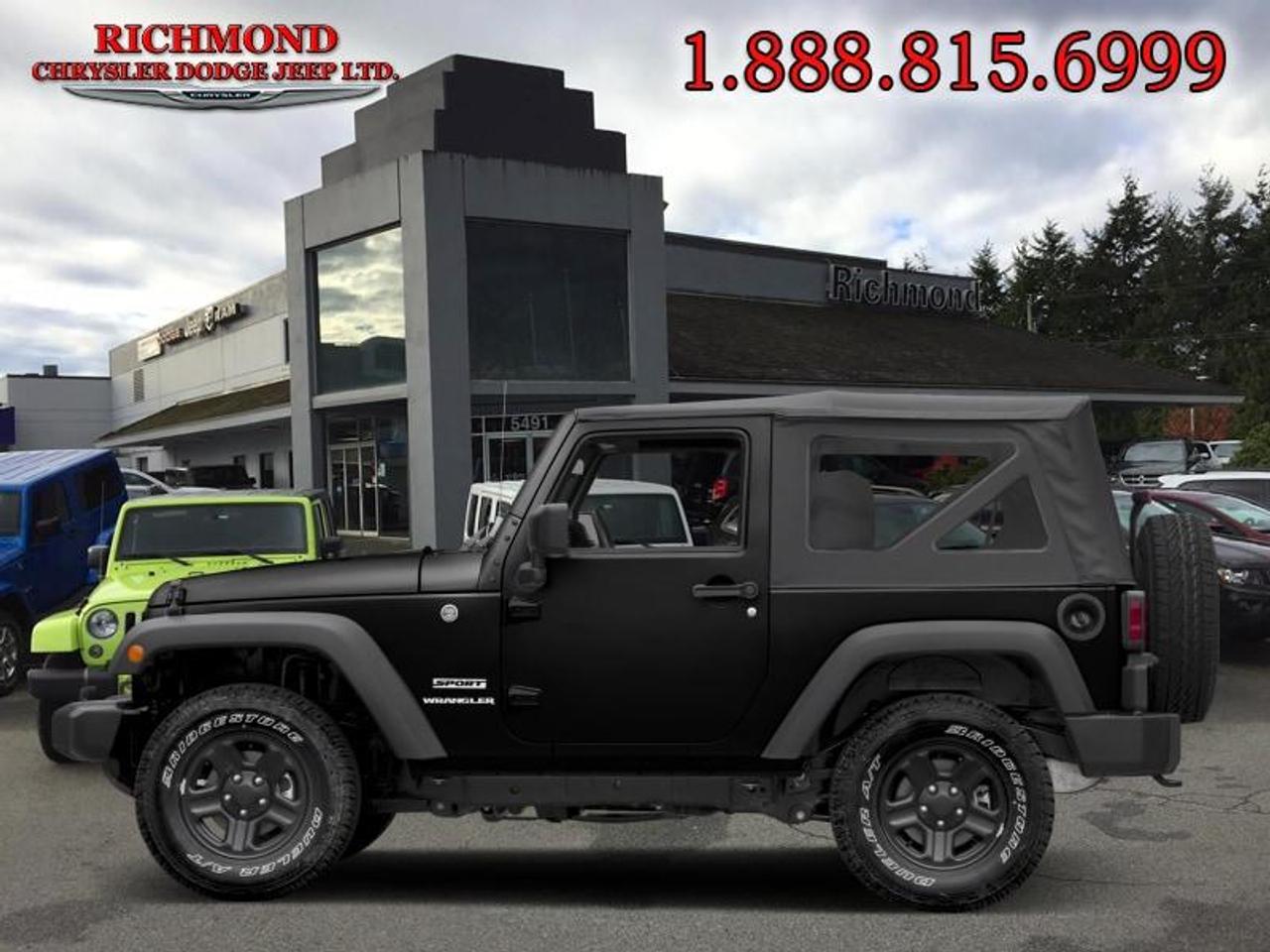 Used 2017 Jeep Wrangler JK Sport for sale in Mississauga, ON