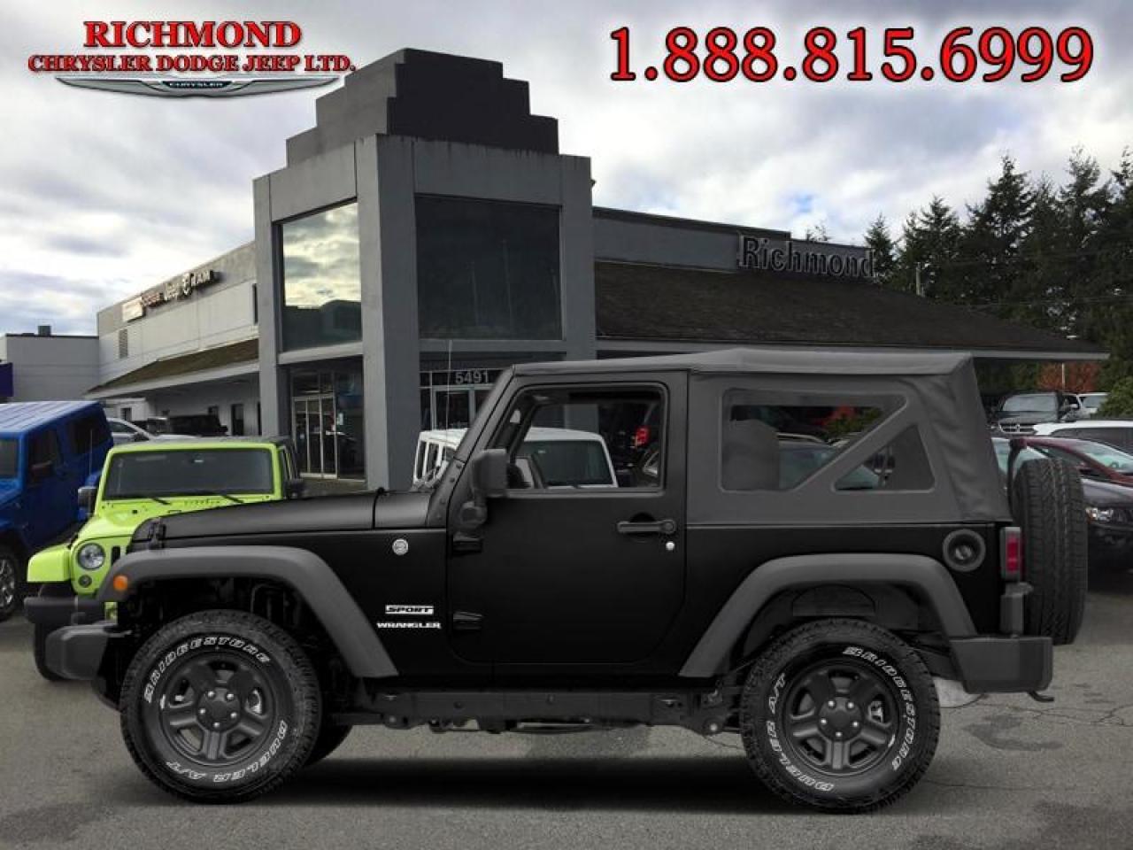 Used 2017 Jeep Wrangler JK Sport for sale in Mississauga, ON