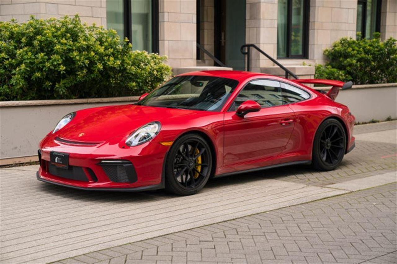 Only 160KMs on this Carmine Red on black Alcantara. No accidents on this almost new piece. 

Options are :
- LED headlights in black
- Side skirts painted 
- Fuel filler cap in Aluminum
- GT sport Manual transmission
- Porsche Ceramic brakes
- Sport Chrono
- 90L upgraded fuel tank
- Wheels painted in Satin
- Auto dimming mirror
- Light design package
- Home link, carbon fibre bucket seats
- Smoking package
- Fire Extinguisher
- Steering in Alcantara
- Contrast steering package
- Sun visors in Alcantara 
- Storage compartment lid Alcantara
- Interior trim in Carbon fibre
- Door sills in Carbon 
- Pedals and footrest in aluminium
- Bose 3D sound