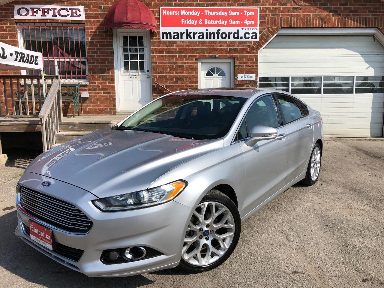 Used 2013 Ford Fusion Titanium AWD Pano Roof Navigation Back Up Cam for sale in Bowmanville, ON