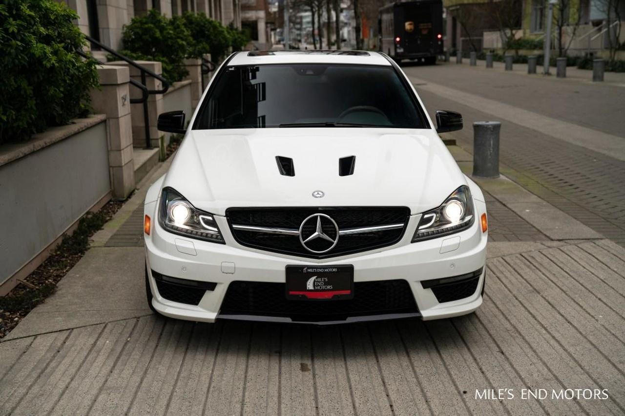 2014 C63 AMG 507 Edition 4 door in White on Black leather/Alcantera. These big motors will never be seen agin. Very few 4 door variations of this piece available. This much power shouldnt be this affordable. Only 36876km & $58900