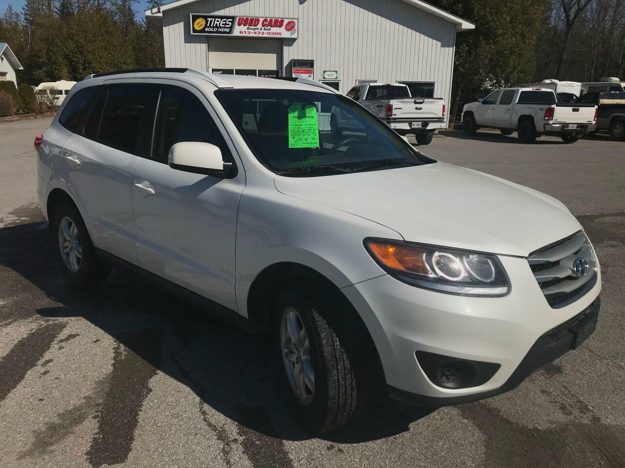 <p>2012 HYundia Santa Fe, Includes rust proofing, and a 2 year warrenty is available for an additional fee, mention this add and your 1st oil change is free. Vehicle is being sold with a safety.</p><p>$6,995 cash&nbsp; &nbsp;(taxes and licensing fees extra)&nbsp;</p><p>We service what we sell! UCDA memember, Financing available OAC.</p><p>Talk to Earl or Shane today!</p><p>Top Quality Auto</p><p>103405 Hwy 7 Marmora On K0K 2M0</p><p>Ph. (613) 472-0395</p><p>At Top Quality Auto, With the Covid 19 epidemic, we can still put you in the vehicle of your chooseing. All documents can be signed electronically and arrangements can still be made for a test drive while still maintaining social distancing&nbsp;&nbsp;</p>