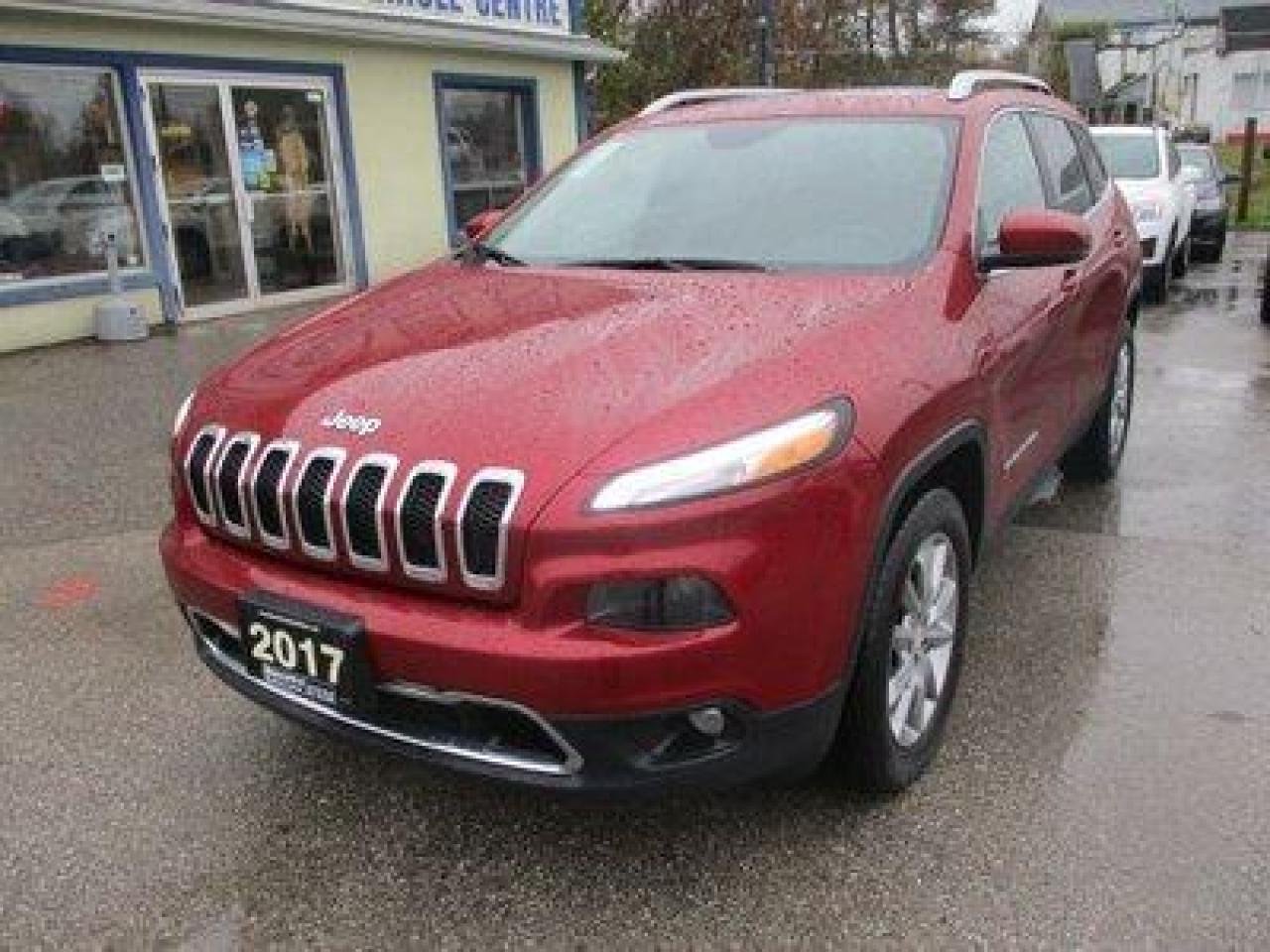 Used 2017 Jeep Cherokee LOADED LIMITED EDITION 5 PASSENGER 3.2L - V6.. 4X4.. LEATHER.. HEATED/AC SEATS.. PANORAMIC SUNROOF.. BACK-UP CAMERA.. BLUETOOTH SYSTEM.. for sale in Truro, NS