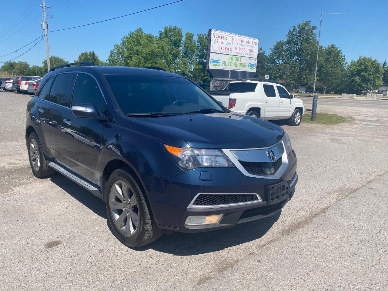 <p><em><span style=text-decoration: underline;><span style=font-size: 14pt;><strong>2010 ACURA MDX ELITE PKG</strong></span></span></em></p><p>&nbsp;</p><p><span style=font-size: 14pt;><strong>CARS IN LOBO LTD. (Buy - Sell - Trade - Finance)&nbsp;<br />TEXT 24/7 - 226 927 2414<br />Office# - 519 666 2800</strong></span></p><p><span style=font-size: 12pt;>-> LOCATION&nbsp;<a title=Location  href=https://www.google.com/maps/place/Cars+In+Lobo+LTD/@42.9998602,-81.4226374,15z/data=!4m5!3m4!1s0x0:0xcf83df3ed2d67a4a!8m2!3d42.9998602!4d-81.4226374 target=_blank rel=noopener>6355 Egremont Dr N0L 1R0 - 6 KM from fanshawe park rd and hyde park rd in London ON</a><br />-> Quality pre owned local vehicles. CARFAX available for all vehicles&nbsp;<br />-> Certification is INCLUDED in price or ask about our AS IS pricing<br />-> We offer Extended Warranty on our vehicles inquire for more Info<br /></span><span style=font-size: small;><span style=font-size: 12pt;>-> All Trade ins welcome (Vehicles,Watercraft, Motorcycles etc.)</span><br /><span style=font-size: 12pt;>-> Financing Available on most vehicles&nbsp;<a title=FINANCING APP href=https://carsinlobo.ca/fast-loan-approvals/ target=_blank rel=noopener>APPLY NOW -> FINANCING APP</a></span><br /><span style=font-size: 12pt;>-> Register & license vehicle for you (Licensing Extra)</span><br /><span style=font-size: 12pt;>-> No hidden fees, Pressure free shopping & most competitive pricing.&nbsp;<br /></span></span></p><p><span style=font-size: small;><span style=font-size: 12pt;>MORE QUESTIONS? FEEL FREE TO CALL (519 666 2800)/TEXT (226 927 2414)/EMAIL (Sales@carsinlobo.ca)</span><br /></span></p>