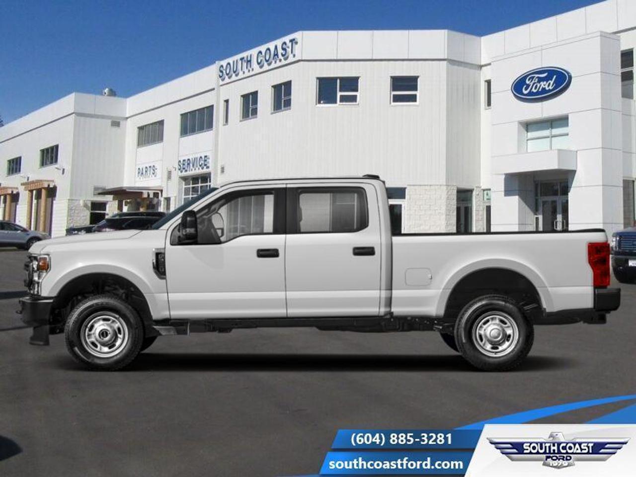 <b>Diesel Engine, Reverse Sensing System, Power Driver Seat, Running Boards, 4G WiFi!</b><br> <br>   For hauling, towing, and getting the job done, look no further than this rugged F-350. <br> <br>The most capable truck for work or play, this heavy-duty Ford F-350 never stops moving forward and gives you the power you need, the features you want, and the style you crave! With high-strength, military-grade aluminum construction, this F-350 Super Duty cuts the weight without sacrificing toughness. The interior design is first class, with simple to read text, easy to push buttons and plenty of outward visibility. This truck is strong, extremely comfortable and ready for anything. <br> <br> This oxford white sought after diesel Crew Cab 4X4 pickup   has a 10 speed auto transmission and is powered by a  475HP 6.7L 8 Cylinder Engine.<br> <br> Our F-350 Super Dutys trim level is XLT. Upgrading to this F-350 XLT is a great choice as it includes some useful features such as aluminum wheels, chrome exterior accents with a rear bumper step, a class V trailer hitch and power heated side telescoping mirrors. It also includes Ford Co-Pilot360, lane keep warning, blind spot monitoring, pre-collision assist with automatic emergency braking and a smart device remote engine start. Additional features are a power locking tailgate with remote keyless entry, SYNC 3 with SiriusXM radio and streaming audio capable, a rear view camera, FordPass Connect 4G LTE, power windows, cruise control and plenty more. This vehicle has been upgraded with the following features: Diesel Engine, Reverse Sensing System, Power Driver Seat, Running Boards, 4g Wifi, Siriusxm, Fog Lamps. <br><br> To view and download a brochure open this url <b><a href=http://www.auto-brochures.com/makes/Ford/SuperDuty/Ford_US%20SuperDuty_2022.pdf target=_blank>http://www.auto-brochures.com/makes/Ford/SuperDuty/Ford_US%20SuperDuty_2022.pdf</a></b>.<br> View the original window sticker for this vehicle with this url <b><a href=http://www.windowsticker.forddirect.com/windowsticker.pdf?vin=1FT8W3BT8NEF69618 target=_blank>http://www.windowsticker.forddirect.com/windowsticker.pdf?vin=1FT8W3BT8NEF69618</a></b>.<br> <br>To apply right now for financing use this link : <a href=https://www.southcoastford.com/financing/ target=_blank>https://www.southcoastford.com/financing/</a><br><br> <br/>    7.49% financing for 84 months. <br> Buy this vehicle now for the lowest bi-weekly payment of <b>$594.45</b> with $0 down for 84 months @ 7.49% APR O.A.C. ( Plus applicable taxes -  and $595 Administration Fee included   / Total Obligation of $108784  ).  Incentives expire 2023-02-28.  See dealer for details. <br> <br>Call South Coast Ford Sales or come visit us in person. Were convenient to Sechelt, BC and located at 5606 Wharf Avenue. and look forward to helping you with your automotive needs. <br><br> Come by and check out our fleet of 20+ used cars and trucks and 50+ new cars and trucks for sale in Sechelt.  o~o