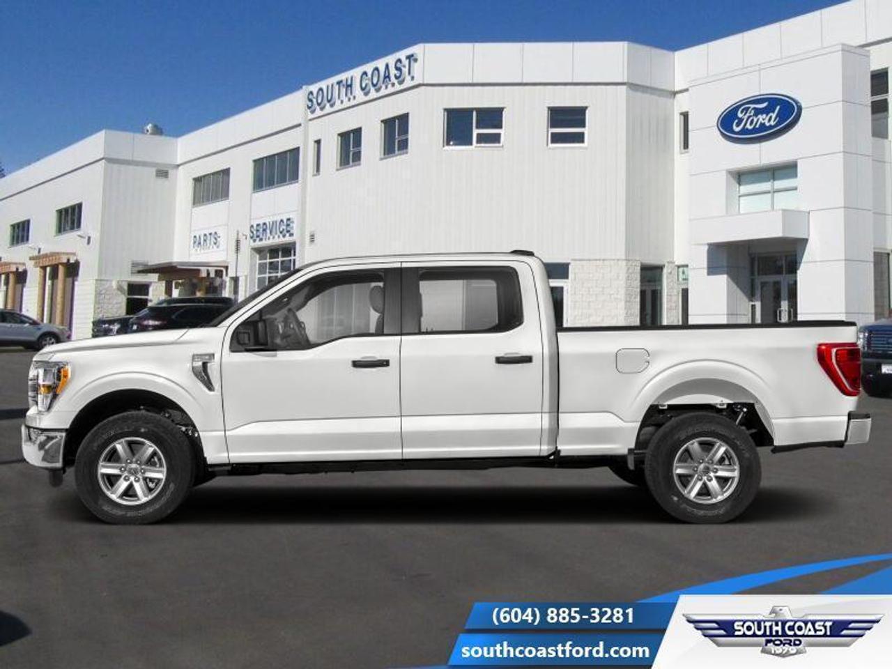 <b>FX4 Off-Road Package, 17-inch Painted Aluminum Wheels, Running Boards, Remote Engine Start, 360 Camera!</b><br> <br>   A true class leader in towing and hauling capabilities, this 2022 Ford F-150 isnt your usual work truck, but the best in the business. <br> <br>The perfect truck for work or play, this versatile Ford F-150 gives you the power you need, the features you want, and the style you crave! With high-strength, military-grade aluminum construction, this F-150 cuts the weight without sacrificing toughness. The interior design is first class, with simple to read text, easy to push buttons and plenty of outward visibility. With productivity at the forefront of design, the F-150 makes use of every single component was built to get the job done right!<br> <br> This oxford white Crew Cab 4X4 pickup   has a 10 speed auto transmission and is powered by a  400HP 3.5L V6 Cylinder Engine.<br> <br> Our F-150s trim level is XLT. Upgrading to the class leader, this Ford F-150 XLT comes very well equipped with remote keyless entry and remote engine start, dynamic hitch assist, Ford Co-Pilot360 that features lane keep assist, pre-collision assist and automatic emergency braking. Enhanced features include aluminum wheels, chrome exterior accents, SYNC 3 with enhanced voice recognition, Apple CarPlay and Android Auto, FordPass Connect 4G LTE, steering wheel mounted cruise control, a powerful audio system, cargo box lights, power door locks and a rear view camera to help when backing out of a tight spot. This vehicle has been upgraded with the following features: Fx4 Off-road Package, 17-inch Painted Aluminum Wheels, Running Boards, Remote Engine Start, 360 Camera, Boxlink Cargo System. <br><br> View the original window sticker for this vehicle with this url <b><a href=http://www.windowsticker.forddirect.com/windowsticker.pdf?vin=1FTFW1E86NKF04190 target=_blank>http://www.windowsticker.forddirect.com/windowsticker.pdf?vin=1FTFW1E86NKF04190</a></b>.<br> <br>To apply right now for financing use this link : <a href=https://www.southcoastford.com/financing/ target=_blank>https://www.southcoastford.com/financing/</a><br><br> <br/>    2.99% financing for 84 months. <br> Buy this vehicle now for the lowest bi-weekly payment of <b>$394.90</b> with $0 down for 84 months @ 2.99% APR O.A.C. ( Plus applicable taxes -  and $595 Administration Fee included   / Total Obligation of $72466  ).  Incentives expire 2023-02-28.  See dealer for details. <br> <br>Call South Coast Ford Sales or come visit us in person. Were convenient to Sechelt, BC and located at 5606 Wharf Avenue. and look forward to helping you with your automotive needs. <br><br> Come by and check out our fleet of 20+ used cars and trucks and 50+ new cars and trucks for sale in Sechelt.  o~o