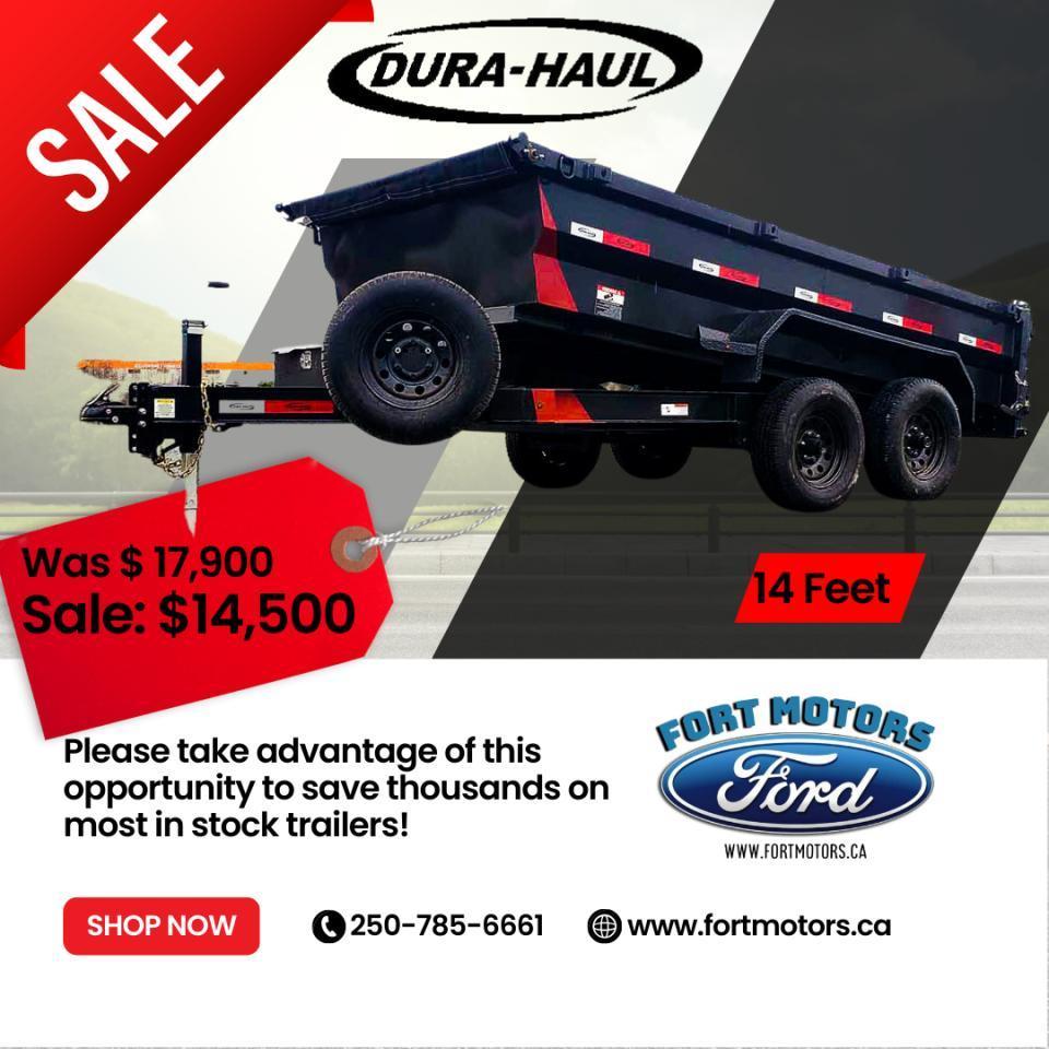 New 2021 DURA HAUL 14 FT DUMP TRAILER TANDEM AXLE for sale in Fort St John, BC