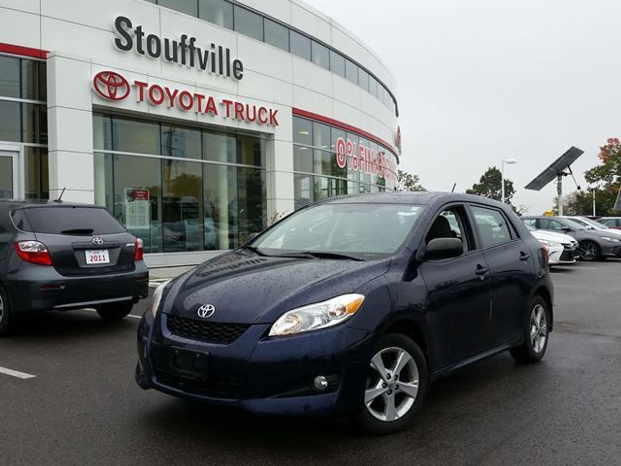This Nautical Blue Metallic 2012 Toyota Matrix is the Touring Package and is equipped with a Manual Transmission. This vehicle is Accident-Free and has had only One Previous Owner. This Matrix is equipped with Power Windows / Mirrors / Locks, Keyless Entry, Moonroof, Cruise Control, A/C and much more! This vehicle qualifies for our Toyota Certified Pre-Owned Program. What does that mean? It means this vehicle has been reconditioned to the Highest of Toyotas Standards! Recent Reconditioning includes a Front and Rear Brake Service, FRESH Brake Fluid, NEW Engine Air Filter, NEW Cabin Air Filter, and a Fresh Oil Change. Call in for more information and to book your Road Test Today!