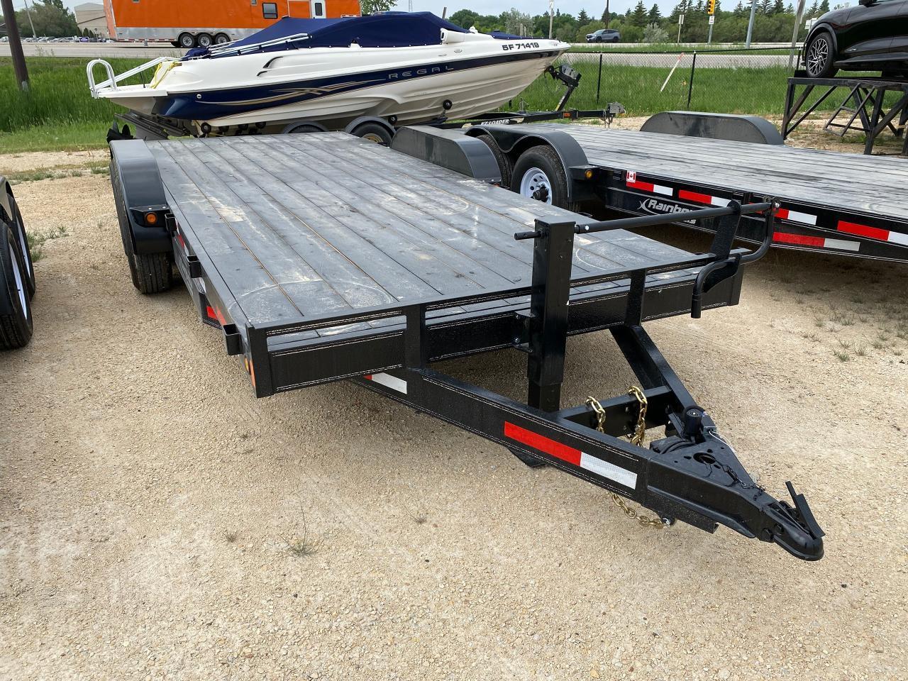 <p><span style=font-size: 13.5pt; line-height: 107%; font-family: Segoe UI, sans-serif;>18&rsquo; Rainbow Excursion Car & Equipment Trailer, tandem 7000 lb axles, GVWR 14,000 lbs, 2644 lbs curb weight, 2 painted spruce floor, stoneguard protection, silver graphics package, 2-part expoxy primer, high quality black top coat paint, LED lights, removable tear drop fender, 6&rdquo; channel frame & hitch, 2&rsquo; dovetail with 5&rsquo; slide in ramps, brake protection.&nbsp;&nbsp;Stock# HH5010. For more info call Wilfs Elie Ford toll free 877-360-3673. Dealer# 0521.</span></p>