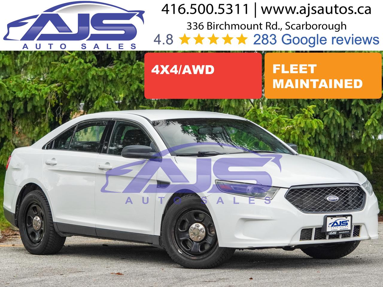 LOW KM 153K, Ex-Police, 3.5L, V6, AWD, Ex-police, CERTIFIED, CarFax available, Extremely well maintained, Very clean, Adjustable pedal height, Lots of trunk space, and much much more..........<br><br>Lots of TAURUS (in different colors     BLACK, GREY, BLUE, WHITE) in our INVENTORY TO CHOOSE FROM!  Please call and ask for further details or the full list of cars. CALL US, we may have others IN STOCK that are NOT ADVERTISED.<br><br>We specialize in all types and brands of vehicles! Whether you need a small sedan or hatchback, small to large SUVs, or even ex-police vehicles, we have something for you! And if there is nothing in our stock that appeals to you, let us know - we can find what you   re looking for! Check out our brokerage service at: <a href=https://www.ajsautos.ca/brokerage-services/>https://www.ajsautos.ca/brokerage-services/</a><br><br>Book a test drive with one easy click at: <a href=http://www.ajsautos.ca/book-a-service/>http://www.ajsautos.ca/book-a-service/</a><br><br>All-in pricing (plus HST and licensing). All cars sold CERTIFIED for the posted price (unless noted otherwise above). All of our CERTIFIED vehicles come with: a thorough 50-pt inspection test, a free CarFax and a 90-day free Sirrus/XM subscription/trial (if vehicle is equipped).<br><br>A basic detail is included when the vehicle is sold. At your request, for a full esthetic restoration of the exterior and/or interior, a charge for $249 (plus HST) will be added to your bill of sale.<br><br>Buy with confidence from an OMVIC & UCDA registered dealer. Since 2018 AJS Auto Sales has been serving the local communities of the Greater Toronto Area and national customers across Canada!<br><br>To understand how much we value your customer experience, please check out our excellent Google reviews at : <a href=https://www.google.com/search?gs_ssp=eJzj4tVP1zc0zEgxTUpOT7c0YLRSNaiwsEwxSU5NMzZPSk4xMjWytAIKmVgapaUYpFhYpKWlplmaeUklZhUrJJaW5CsUJ-akFisUJycWJeUX5ZemZwAA4zcZ3w&q=ajs>https://www.google.com/search?gs_ssp=eJzj4tVP1zc0zEgxTUpOT7c0YLRSNaiwsEwxSU5NMzZPSk4xMjWytAIKmVgapaUYpFhYpKWlplmaeUklZhUrJJaW5CsUJ-akFisUJycWJeUX5ZemZwAA4zcZ3w&q=ajs</a> auto sales scarborough&rlz=1C1NHXL_enCA690CA690&oq=ajs&aqs=chrome.2.69i60j69i57j46i39i175i199j69i59j69i61j69i65l2j69i60.5167j0j7&sourceid=chrome&ie=UTF-8#lrd=0x89d4cef37bcd2529:0x8492fd0d88ffef96,1,,,<br><br>We consider all trades, even if you have to tow it in! <br><br>Financing & warranty available, all credit types are acceptable (bankruptcy, divorce, new Canadian, self-employed, student)     we can get a deal done for you! Apply through our secure online credit application process at: <a href=http://www.ajsautos.ca/financing/>http://www.ajsautos.ca/financing/</a><br><br>For a video tour of this vehicle, visit us on the web at www.ajsautos.ca or watch a video on this vehicle on our YouTube channel at: video coming soon!<br><br>A family-run dealership that specializes in quality pre-owned vehicles! <br><br>AJS Auto Sales, 416.500.5311, www.ajsautos.ca.<br><br>Note: Stock photos may have been used for this ad     representing year, make, model, options and color. Some ex-police cars may not have radios.<br><br>Note: AJS Auto Sales reserves the right to refuse a cash payment.<br>