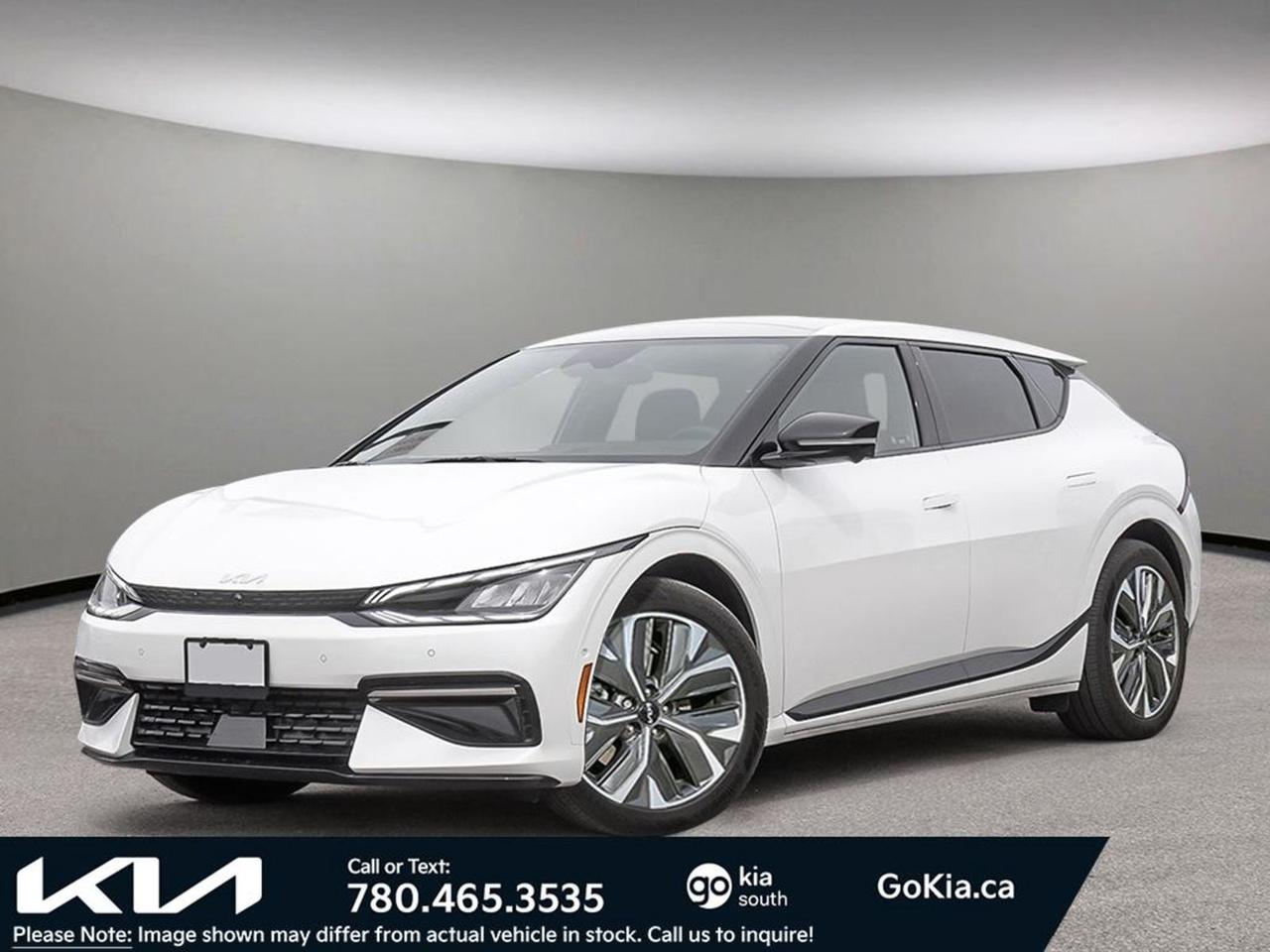 EV6 LAND WITH GT-LINE PKG 2; SUPER RARE!!, ANDROID AUTO/APPLE CARPLAY, HUD, SELF PARKING FEATURE, HEATED/COOLED SEATS, NAV, SUEDE SEATS, MERIDIAN AUDIO, BACKUP CAMERA, RADAR CRUISE, LANE KEEPING ASSIST!!!!!!IN HOUSE FINANCING, IN HOUSE LEASING AVAILABLE O.A.C.The all new 2024 KIA EV6 AWD Land with GT Line PKG 2 comes very well equipped with:Powertrain & Mechanical: 77.4kWh battery 320 hp / 446 lb ftAWD Battery Heating System Heat Pump Fast Charge (400/800V) Shift By WireR-MDPS (Rack Mounted MotorDriven Power Steering) Manual Tilt & Telescopic Steering Column EPB(Electric Parking Brake) with Autohold Trailer Package Pre-Wiring Drive Mode Select Safety: 7 airbags (Dual advanced front, dual side curtain, dual front side seat, driver knee)ABS+ ESC+ HAC Forward collision-avoidance assist with junction turning function (Car/Ped/Cyc) LKA (Lane Keeping Assist) LFA (Lane Following Assist) DAW (Driver Alert Warning) VESS (Virtual Engine SoundSystem) Tire Pressure Monitoring System SEA (Safe Exit Assist)Rear View Camera w/ ParkingGuidance- DynamicRear Seat Alert (w/o Sensor) Manual Child Lock Forward collision-avoidance assist with junction turning function & LO (Lane-Change Oncoming); LS (Lane-Change Side); JC (Junction Crossing); BCA (Blind-Spot CollisionAvoidance Assist); Rear Highway Driving Assist IIRSPA (Remote Smart ParkingAssist)Exterior: 20 GT-Line Alloy Wheels Wide sunroof Flush Handle (Auto) TMK(Temporary Mobility Kit) LED Head Lamps (Multi MFR) LED DRL/LED Position Lamp Outside Mirror Side Repeater High glossy Outside mirror Flush Handle (Manual) Body Colour Door Handle Electric Adjust Heated Outside Mirror Glossy Black BeltlineRear Spolier Solar Glass (Windshield & Front Door Glass)Rear Privacy GlassComfort: Multi-directional power adjustable drivers seat w/ lumbar Drivers seat memory function Passenger Seat Height Adjuster 60:40 Split folding Rear Seat Heated Front Seats Heated Steering WheelArtificial Leather Steering Wheel Power child lock (Auto) Front seat back pocket Metal paint Inside HandleIlluminated Vanity MirrorRear underfloor box Express Up/Down Obstacle Detecting Front WindowsInterior GT-Line design itemsAmbient mood lightingArtificial Leather (One Tone) Power Passenger seat Deluxe Door Scuff Leather (Suede) Cargo screen Heated Rear Seats Ventilated Front SeatsTechnology: Smart Key with Push Button StartImmobilizer Central door lock ; Drivers & Passengers Control 12.3 Multimedia Interface with Navigation w/ Satellite Radio & HD RadioKia ConnectAndroid Auto/Apple CarPlay 6 Speakers Steering Wheel Audio Remote Control Bluetooth ECM (Electronic Chromic Mirror) Full 12.3 TFT supervision digital cluster SCC (Smart Cruise Control) ; with Stop & Go Dual-zone automatic climate control w/ Auto defog Wireless phone charger Power Outlet ; Floor Console (1EA) USB Charger  Console Outside (2port-2EA), Seat (2port-2EA) Smart power liftgate SVM (Surround View Monitor) Blind View Monitor V2L (Vehicle-to-load) Meridian Premium audioASD (Active Sound Design)Augmented Reality Head-Up DisplayBuy with confidence, Were so sure of our cars that we back our cars with an incredible industry leading 5 year/100,000km comprehensive warranty!Located at 3030 Gateway Blvd, Edmonton, AB. Just north of 23rd Ave between Calgary Trail and Gateway Blvd ... you cant miss us! Go Kia South is an AMVIC-licensed business.Our knowledgeable sales staff will help assist you with every step. To book a test drive or receive further information give us a call at (780)-465-3535 or email us: kiahmed@gokia.ca**Price includes all fees and delivery and destination charge, price does not include GST**Special pricing is applicable to cash purchase only and not applicable for subvented financing, other offers may be available, on approved credit, see dealer for details.If you are interested and need more information call or message our sales team, we will be glad to help you now!!At Go Kia, were happy to help! Proudly serving Edmonton and all of Alberta including St. Albert, Wetaskiwin, Fort McMurray, Grande Prairie, Drayton Valley, Nisku, Leduc, Rimby, Hinton, St. Paul, Lloydminster, Edson, and all of Western Canada!An AMVIC Licensed Dealership. Value Priced vehicles are aggressively priced and may require some additional mechanical or cosmetic repairs, all disclosed on a Vehicle Assessment Report!This vehicle may be leased or financed by anyone*, however, due to the recent increase in fraudulent vehicle purchase activity, Go Kia reserves the right to decline a transaction on suspicion of non-retail intentions including but not limited to wholesaling or exporting.*on approved credit, see dealer for details