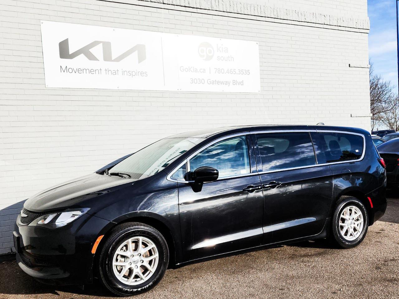 Recent Arrival! Pxr 2022 Chrysler Grand Caravan SXT FWD 9-Speed Automatic Pentastar 3.6L V6 VVT17 x 7 Aluminum Wheels, 3.25 Axle Ratio, 3rd row seats: split-bench, 4-Wheel Disc Brakes, 6 Speakers, ABS brakes, Air Conditioning, Alloy wheels, AM/FM radio: SiriusXM, Anodized Silver IP Bezel, Apple CarPlay/Android Auto, Black Seats, Brake assist, Bumpers: body-colour, Cloth Bucket Seats w/Ravine Inserts, Compass, Delay-off headlights, Door auto-latch, Driver door bin, Driver vanity mirror, Drivers Seat Mounted Armrest, Dual front impact airbags, Dual front side impact airbags, Electronic Stability Control, Four wheel independent suspension, Front anti-roll bar, Front Bucket Seats, Front dual zone A/C, Front reading lights, Fully automatic headlights, Heated door mirrors, Heated front seats, Heated steering wheel, Illuminated entry, Knee airbag, Low tire pressure warning, Mineral Shitake Accents, Occupant sensing airbag, Outside temperature display, Overhead airbag, Overhead console, Panic alarm, ParkView Rear Back-Up Camera, Passenger door bin, Passenger seat mounted armrest, Passenger vanity mirror, Power door mirrors, Power driver seat, Power Liftgate, Power steering, Power windows, Quick Order Package 27E, Radio data system, Radio: Uconnect 5 w/7 Display, Rain sensing wipers, Rear air conditioning, Rear window defroster, Rear window wiper, Reclining 3rd row seat, Remote keyless entry, Security system, Speed control, Split folding rear seat, Spoiler, Steering wheel mounted audio controls, Tachometer, Telescoping steering wheel, Tilt steering wheel, Touring Suspension, Traction control, Trip computer, Variably intermittent wipers, Voltmeter.IN HOUSE FINANCING, IN HOUSE LEASING AVAILABLE O.A.C.If you are interested and need more information call or message our sales team, we will be glad to help you now!!Our knowledgeable sales staff will help assist you with every step. To book a test drive or receive further information give us a call at (780)-465-3535 or email us: kiahmed@gokia.caAt Go Kia, were happy to help! Proudly serving Edmonton and all of Alberta including St. Albert, Wetaskiwin, Fort McMurray, Grande Prairie, Drayton Valley, Nisku, Leduc, Rimby, Hinton, St. Paul, Lloydminster, Edson, and all of Western Canada!An AMVIC Licensed Business. Value Priced vehicles are aggressively priced and may require some additional mechanical or cosmetic repairs, all disclosed on a Vehicle Assessment Report!This vehicle may be leased or financed by anyone*, however, due to the recent increase in fraudulent vehicle purchase activity, Go Kia reserves the right to decline a transaction on suspicion of non-retail intentions including but not limited to wholesaling or exporting.*on approved credit, see dealer for details