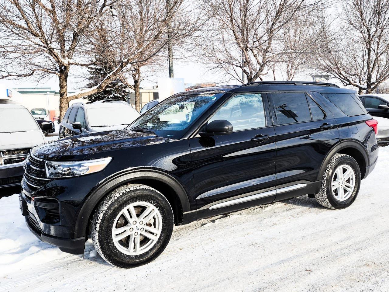 Recent Arrival! Black 2020 Ford Explorer XLT 4WD 10-Speed Automatic 2.3L I4 EcoBoost4WD, 3.58 Non-Limited Slip Rear Axle, 3rd row seats: bench, 4-Wheel Disc Brakes, 6 Speakers, ABS brakes, Air Conditioning, Alloy wheels, AM/FM radio: SiriusXM, AM/FM Stereo, Auto High-beam Headlights, Automatic temperature control, Block heater, Brake assist, Bumpers: body-colour, Compass, Delay-off headlights, Driver door bin, Driver vanity mirror, Dual front impact airbags, Dual front side impact airbags, Electronic Stability Control, Emergency communication system: SYNC 3 911 Assist, Exterior Parking Camera Rear, Four wheel independent suspension, Front anti-roll bar, Front Bucket Seats, Front dual zone A/C, Front reading lights, Fully automatic headlights, Heated door mirrors, Illuminated entry, Knee airbag, Leather steering wheel, Low tire pressure warning, Occupant sensing airbag, Outside temperature display, Overhead airbag, Overhead console, Panic alarm, Passenger door bin, Passenger vanity mirror, Power door mirrors, Power driver seat, Power Liftgate, Power passenger seat, Power steering, Power windows, Rear air conditioning, Rear anti-roll bar, Rear reading lights, Rear window defroster, Rear window wiper, Remote keyless entry, Roof rack: rails only, Security system, Speed control, Speed-sensing steering, Speed-Sensitive Wipers, Split folding rear seat, Spoiler, Steering wheel mounted audio controls, SYNC 3/Apple CarPlay/Android Auto, Tachometer, Telescoping steering wheel, Tilt steering wheel, Traction control, Trip computer, Unique Cloth Captains Chairs, Variably intermittent wipers, Wheels: 18 5 Spoke Sparkle Silver-Painted.Reviews: * On power, technology, and drivetrain smoothness, the Explorer tends to impress owners. The high-torque engine options and 10-speed automatic work seamlessly together, and the wide array of high-tech features are approachable and easy to use. The high-performing ST model is a pleasing drive with plenty of power and agility, making it a satisfying option, according to sportier drivers. Source: autoTRADER.ca\IN HOUSE FINANCING, IN HOUSE LEASING AVAILABLE O.A.C.If you are interested and need more information call or message our sales team, we will be glad to help you now!!Our knowledgeable sales staff will help assist you with every step. To book a test drive or receive further information give us a call at (780)-465-3535 or email us: kiahmed@gokia.caAt Go Kia, were happy to help! Proudly serving Edmonton and all of Alberta including St. Albert, Wetaskiwin, Fort McMurray, Grande Prairie, Drayton Valley, Nisku, Leduc, Rimby, Hinton, St. Paul, Lloydminster, Edson, and all of Western Canada!An AMVIC Licensed Business. Value Priced vehicles are aggressively priced and may require some additional mechanical or cosmetic repairs, all disclosed on a Vehicle Assessment Report!This vehicle may be leased or financed by anyone*, however, due to the recent increase in fraudulent vehicle purchase activity, Go Kia reserves the right to decline a transaction on suspicion of non-retail intentions including but not limited to wholesaling or exporting.*on approved credit, see dealer for details