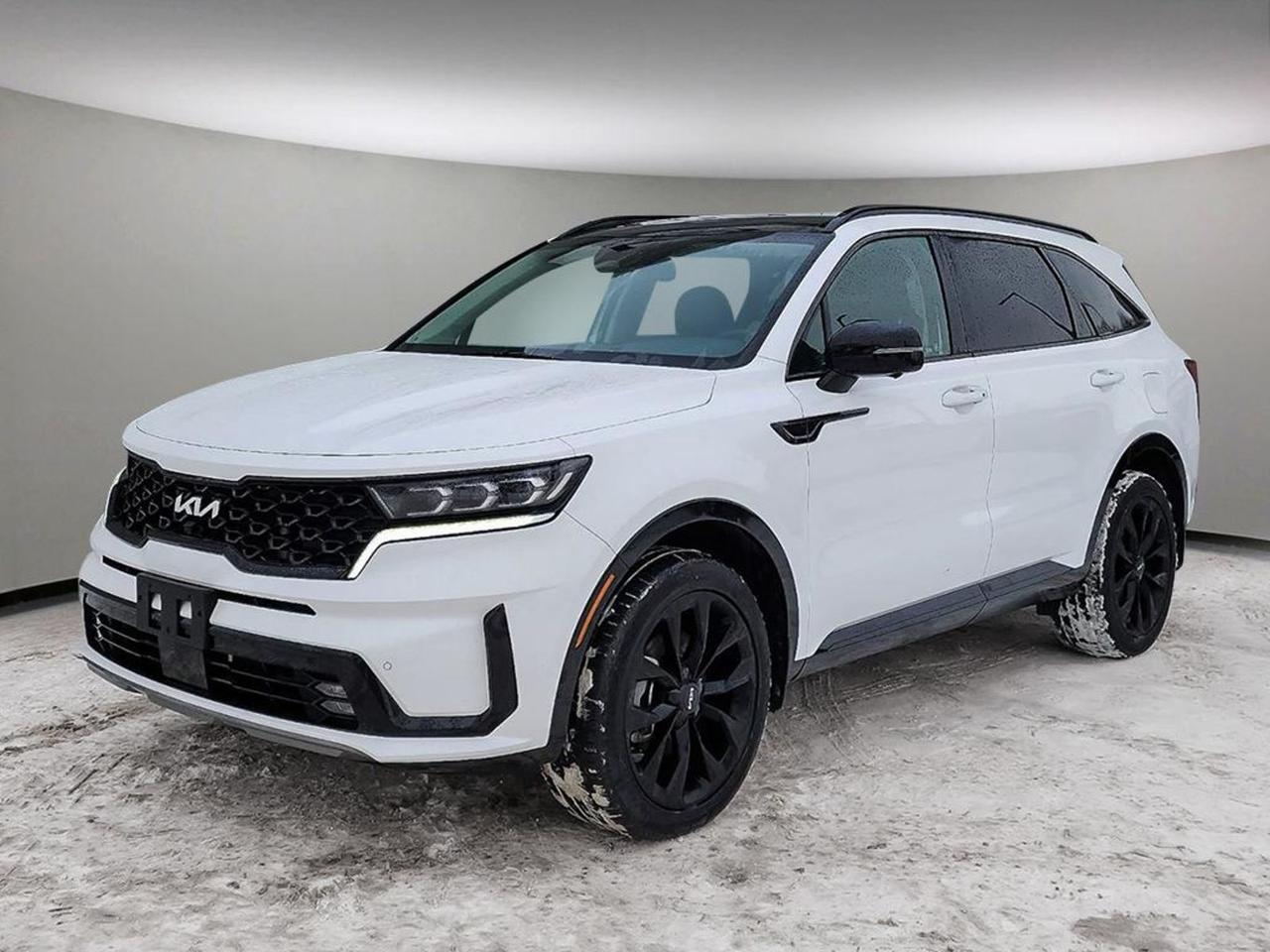 Recent Arrival! Gray 2023 Kia Sorento SX AWD 8-Speed DCT 2.5L I4 DGI Turbocharged DOHC 16V LEV3-ULEV70 281hpAWD, 3rd row seats: split-bench, 4-Wheel Disc Brakes, ABS brakes, Active Cruise Control, Air Conditioning, Apple CarPlay & Android Auto, Auto High-beam Headlights, Auto-dimming Rear-View mirror, Automatic temperature control, Electronic Stability Control, Emergency communication system, Garage door transmitter: HomeLink, Heads-Up Display, Heated & Ventilated Front Bucket Seats, Heated front seats, Heated steering wheel, Memory seat, Navigation System, Power Liftgate, Power moonroof, Power passenger seat, Pure Leather Seat Trim, Radio: Bose Premium Audio, Rain sensing wipers, Telescoping steering wheel, Tilt steering wheel, Traction control, Turn signal indicator mirrors, Ventilated front seats, Wheels: 20 A-Type Black Painted Alloy.KIA SORENTO SX 2.5T AWD; PANORAMIC SUNROOF, BOSE, NAV, HUD, RADAR CRUSIE, LEATHER, KIA CONNECT, 281HP, SMART KEY, HEATED/COOLED SEATS, ANDROID AUTO, APPLE CARPLAY!!!IN HOUSE FINANCING, IN HOUSE LEASING AVAILABLE O.A.C.This 2023 KIA SORENTO SX 2.5T AWD is Newly upgraded!! Very nicely equipped with features and comes with:Sorento SX 2.5T AWD Extras;Parking Avoidance Collision Assist  Reverse (PCA),Ventilated seats,Around-view monitor,Bose Premium Audio,Full TFT supervision digital cluster,Heads up display (HUD),Rain sensing wipers,Blind view monitor,Memory drivers seat,Plus all the features from the Sorento EX+ 2.5T AWD:Technology;Advanced Smart Cruise control (ASCC),10.25 touchscreen with navigation,Powerful 2.5 L turbo with 281 HP and 311 lb.-ft torque,Smart key with push-button start,Wireless cellphone charger,All-Wheel Drive,Backup camera with front and rear parking sensors,Apple CarPlay and Android Auto,Bluetooth with AM/FM/SXM/USB player,Ignition stop and go technology,Cruise control,ECM mirror with homelink,110V inverter,Heads Up DisplayComfort;Leather Seats,Power drivers seat with 4-way lumbar,Power passenger seat,Power tailgate,Power folding mirrors,Dual-zone climate control with air conditioning,Power windows/locks/mirrors,Automatic headlights,Leather multi-function steering wheel with paddle shifters,6 passenger with rear captain seats,Winter Comfort;Heated steering wheel,Heated seats,2nd row heated seatsHeated mirrors,Temporary spare tireSafety;Rear seat reminder with sonar,Safe exit assist,Highway Drive Assist (HWD),Electric parking brake with auto hold,Rear Cross Collision Avoidance Assist (RCCA),Blind Spot Collision Avoid Assist (BCA),Forward Collision Avoidance Assist (FCA-JX),Lane Keeping Assist (LCA),Lane Following Assist (LFA),6 airbags,ABSElectronic stability control (ECS),Hill assist control (HAC),Downhill brake control (DBC),Tire pressure monitor system (TPMS),Vehicle immobilizer,Parking Collision Avoidance AssistKIA Connect App;Remote start with remote climate control,Remote door lock/unlock, horn/lights, status check,Maintenance alert, Monthly vehicle health report,Auto diagnostic trouble code notification with on-demand diagnostics,Driving information,Automatic collision notification with S.O.S. emergency assistance,Enhanced roadside assistance,Find My Car,Destination search,Exterior;Panoramic sunroof,20 Alloy wheels,Full LED headlights,LED DRL, positioning, and high mounted stop light,Roof rails,If you are interested and need more information call or message our sales team, we will be glad to help you now!!Our knowledgeable sales staff will help assist you with every step. To book a test drive or receive further information give us a call at (780)-465-3535 or email us: kiahmed@gokia.caAt Go Kia, were happy to help! Proudly serving Edmonton and all of Alberta including St. Albert, Wetaskiwin, Fort McMurray, Grande Prairie, Drayton Valley, Nisku, Leduc, Rimby, Hinton, St. Paul, Lloydminster, Edson, and all of Western Canada!An AMVIC Licensed Business. Value Priced vehicles are aggressively priced and may require some additional mechanical or cosmetic repairs, all disclosed on a Vehicle Assessment Report!This vehicle may be leased or financed by anyone*, however, due to the recent increase in fraudulent vehicle purchase activity, Go Kia reserves the right to decline a transaction on suspicion of non-retail intentions including but not limited to wholesaling or exporting.*on approved credit, see dealer for details