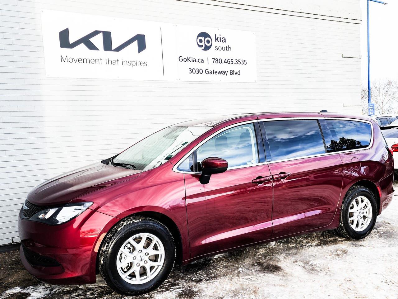 Recent Arrival! Odometer is 7982 kilometers below market average! Prv 2022 Chrysler Grand Caravan SXT FWD 9-Speed Automatic Pentastar 3.6L V6 VVT17 x 7 Aluminum Wheels, 3.25 Axle Ratio, 3rd row seats: split-bench, 4-Wheel Disc Brakes, 6 Speakers, ABS brakes, Air Conditioning, Alloy wheels, AM/FM radio: SiriusXM, Anodized Silver IP Bezel, Apple CarPlay/Android Auto, Black Seats, Brake assist, Bumpers: body-colour, Cloth Bucket Seats w/Ravine Inserts, Compass, Delay-off headlights, Door auto-latch, Driver door bin, Driver vanity mirror, Drivers Seat Mounted Armrest, Dual front impact airbags, Dual front side impact airbags, Electronic Stability Control, Four wheel independent suspension, Front anti-roll bar, Front Bucket Seats, Front dual zone A/C, Front reading lights, Fully automatic headlights, Heated door mirrors, Heated front seats, Heated steering wheel, Illuminated entry, Knee airbag, Low tire pressure warning, Mineral Shitake Accents, Occupant sensing airbag, Outside temperature display, Overhead airbag, Overhead console, Panic alarm, ParkView Rear Back-Up Camera, Passenger door bin, Passenger seat mounted armrest, Passenger vanity mirror, Power door mirrors, Power driver seat, Power Liftgate, Power steering, Power windows, Quick Order Package 27E, Radio data system, Radio: Uconnect 5 w/7 Display, Rain sensing wipers, Rear air conditioning, Rear window defroster, Rear window wiper, Reclining 3rd row seat, Remote keyless entry, Security system, Speed control, Split folding rear seat, Spoiler, Steering wheel mounted audio controls, Tachometer, Telescoping steering wheel, Tilt steering wheel, Touring Suspension, Traction control, Trip computer, Variably intermittent wipers, Voltmeter.IN HOUSE FINANCING, IN HOUSE LEASING AVAILABLE O.A.C.If you are interested and need more information call or message our sales team, we will be glad to help you now!!Our knowledgeable sales staff will help assist you with every step. To book a test drive or receive further information give us a call at (780)-465-3535 or email us: kiahmed@gokia.caAt Go Kia, were happy to help! Proudly serving Edmonton and all of Alberta including St. Albert, Wetaskiwin, Fort McMurray, Grande Prairie, Drayton Valley, Nisku, Leduc, Rimby, Hinton, St. Paul, Lloydminster, Edson, and all of Western Canada!An AMVIC Licensed Business. Value Priced vehicles are aggressively priced and may require some additional mechanical or cosmetic repairs, all disclosed on a Vehicle Assessment Report!This vehicle may be leased or financed by anyone*, however, due to the recent increase in fraudulent vehicle purchase activity, Go Kia reserves the right to decline a transaction on suspicion of non-retail intentions including but not limited to wholesaling or exporting.*on approved credit, see dealer for details