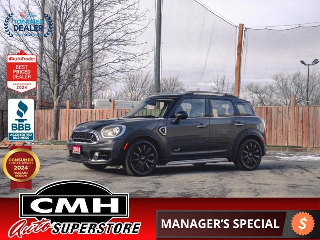 <b>ONLY 60,000 KMS !! AWD !! NAVIGATION, REAR CAMERA, PARKING SENSORS, RAIN SENSING WIPERS, BLUETOOTH, STEERING WHEEL CONTROLS, CRUISE CONTROL, POWER SEATS W/ DRIVER MEMORY, HEATED SEATS, DUAL CLIMATE CONTROL, POWER LIFTGATE, 18-INCH ALLOY WHEELS</b><br>  <br>CMH certifies that all vehicles meet DOUBLE the Ministry standards for Brakes and Tires<br><br> <br>    This  2018 MINI Countryman is for sale today. <br> <br>From its spacious and very supportive seats, to the upscale interior the driver and passengers are surrounded by and the poised handling it delivers regardless of the road conditions or surface. With ALL4 all-wheel drive as standard, its ready to tackle anything the road or Mother Nature throws your way - whether youre driving through town or exploring new horizons. Take a closer look at this MINI Countryman and explore its premium and practical features.This low mileage  coupe has just 59,998 kms. Its  grey in colour  and is major accident free based on the <a href=https://vhr.carfax.ca/?id=Ndt8vZZP0Y0dBBU4yb/4Z4AHbjcjXURJ target=_blank>CARFAX Report</a> . It has an automatic transmission and is powered by a  189HP 2.0L 4 Cylinder Engine. <br> <br>To apply right now for financing use this link : <a href=https://www.cmhniagara.com/financing/ target=_blank>https://www.cmhniagara.com/financing/</a><br><br> <br/><br>Trade-ins are welcome! Financing available OAC ! Price INCLUDES a valid safety certificate! Price INCLUDES a 60-day limited warranty on all vehicles except classic or vintage cars. CMH is a Full Disclosure dealer with no hidden fees. We are a family-owned and operated business for over 30 years! o~o