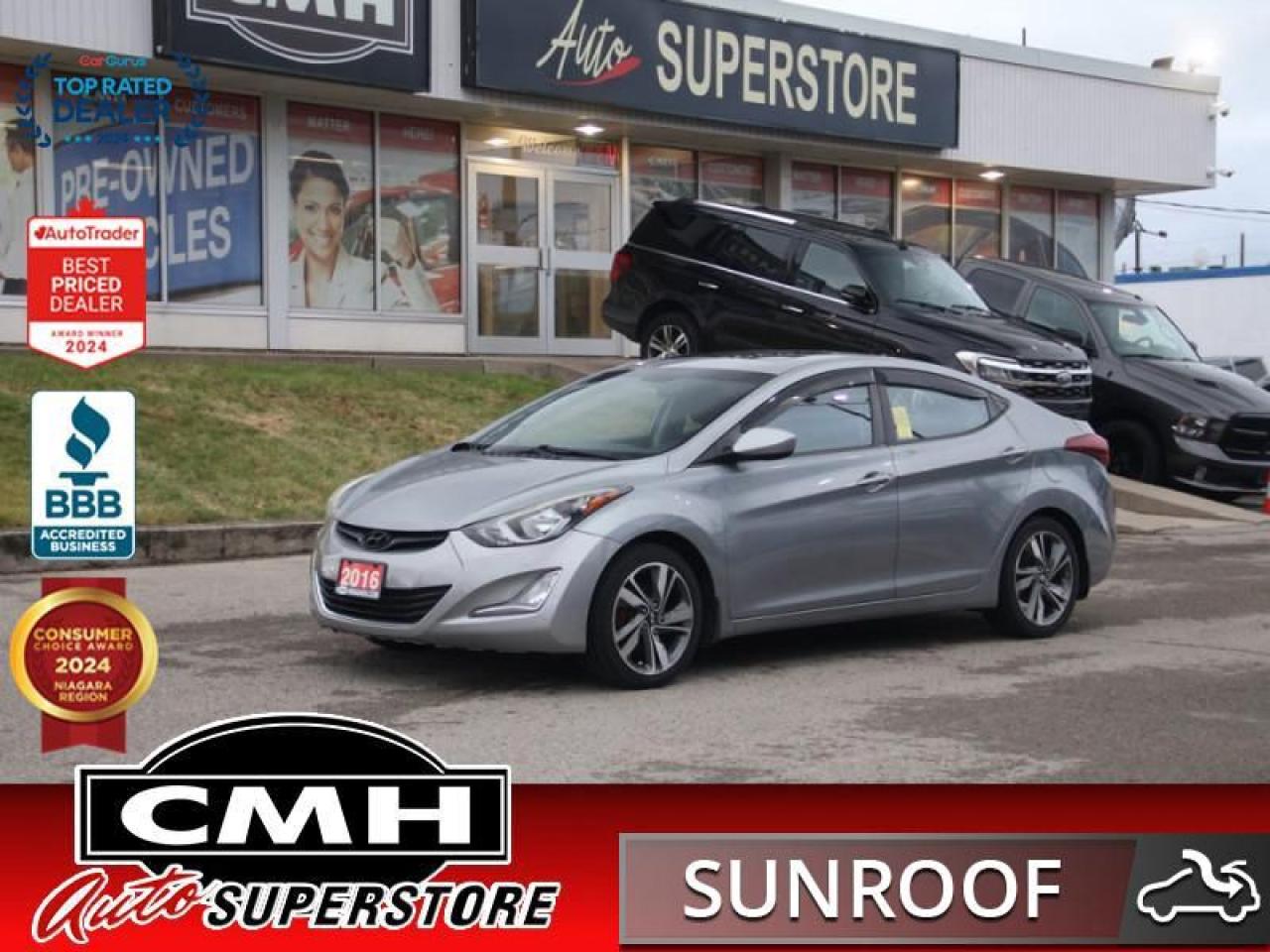 Used 2016 Hyundai Elantra GLS  **SUNROOF - 6 SPEED MANUAL** for sale in St Catharines, ON