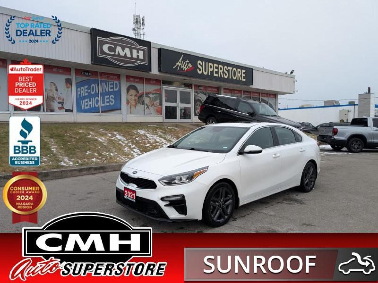 Used 2021 Kia FORTE EX+  **HTD SW - BLIND-SPOT - SUNROOF** for sale in St Catharines, ON