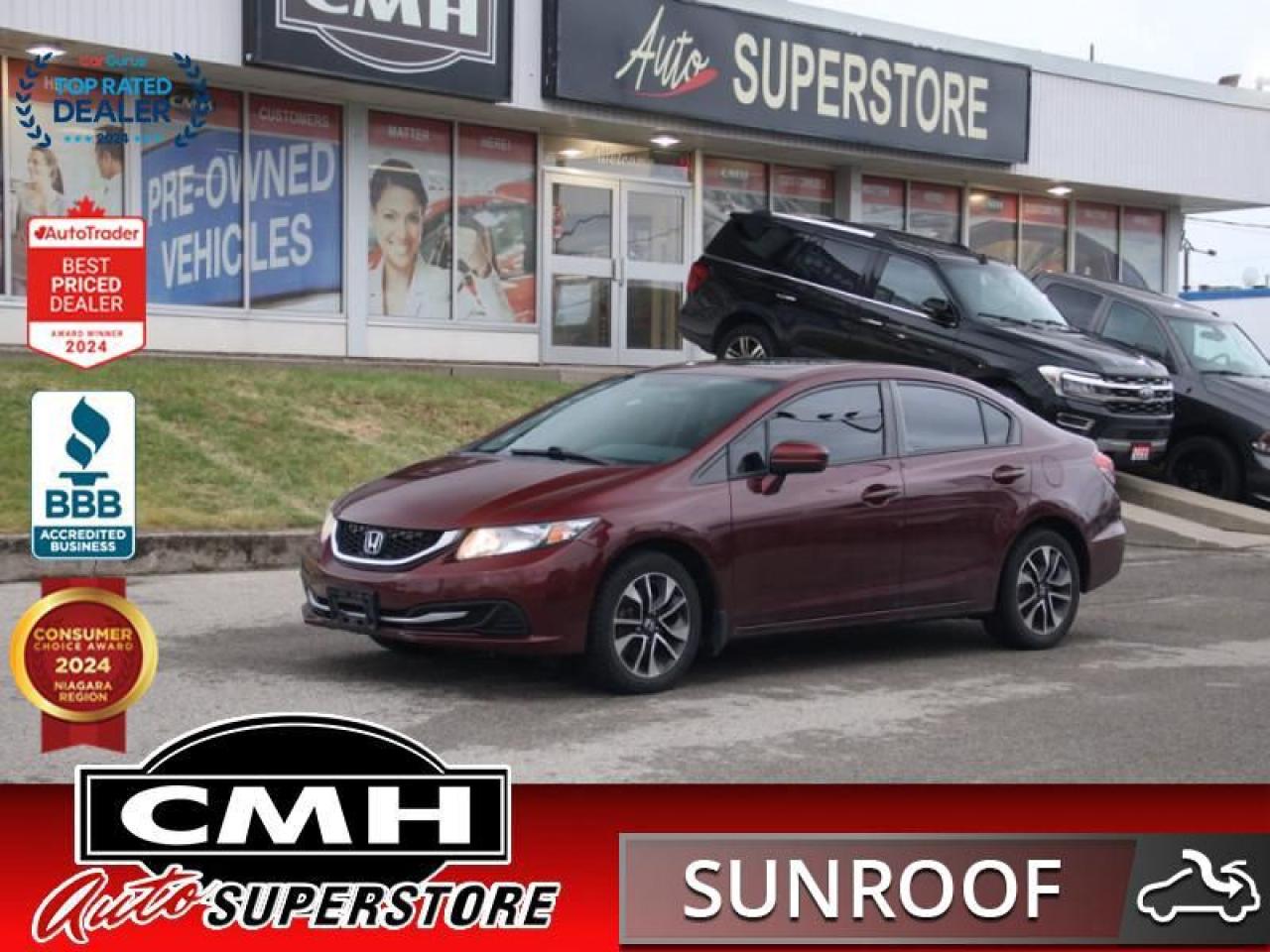 Used 2014 Honda Civic Sedan EX  **CAMERA - SUNROOF** for sale in St Catharines, ON