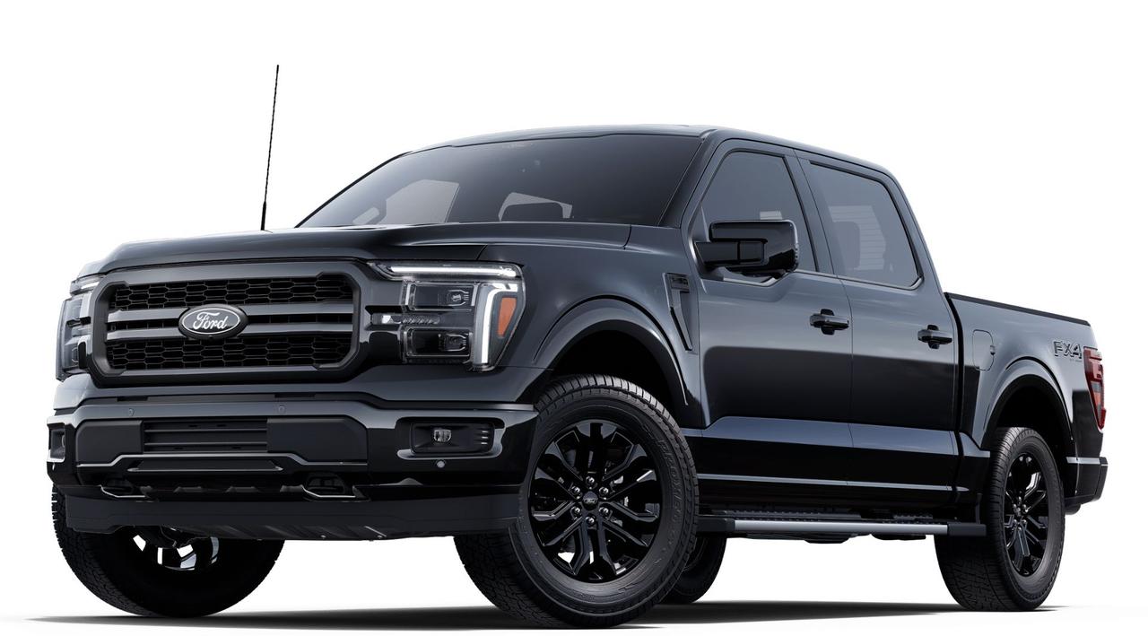 <p>Here at Key West Ford, were thrilled to present the all-new 2025 Ford F-150 LARIAT 4x4 SuperCrew with the 5.5 box. This isnt just a truck; its a statement. Finished in a striking Agate Black Metallic, this F-150 LARIAT combines rugged capability with premium comfort and cutting-edge technology. Under the hood roars the powerful and efficient 3.5L V6 EcoBoost engine, paired with a smooth-shifting 10-speed automatic transmission and electronic four-wheel drive. From its bold chrome accents to its practical features like the integrated tailgate storage and LED box lighting, every detail of this F-150 is designed to impress and perform.</p>
<p>This new 2025 F-150 LARIAT is loaded with features to enhance your driving experience. Conquer any terrain with the FX4 Off-Road Package, featuring off-road tuned shocks, skid plates, and even Rock Crawl Mode. Immerse yourself in a concert-like experience with the B&O Unleashed Sound System by Bang & Olufsen, boasting 14 speakers including a subwoofer. Stay connected and productive on the go with the Mobile Office Package, complete with wireless charging, a partitioned lockable rear storage, and a console work surface. Enjoy the luxury of heated and ventilated ActiveX bucket seats, ensuring maximum comfort in any weather. Finally, experience unparalleled visibility with the Aerial View Camera System, providing a 360-degree view of your surroundings for confident maneuvering in any situation.</p>
<p><strong><em>Powered by AutoIntelligence™</em></strong>
Vehicle information has been generated using artificial intelligence and is provided for informational purposes only. While efforts are made to ensure accuracy, please confirm all details directly with the dealer.</p>

