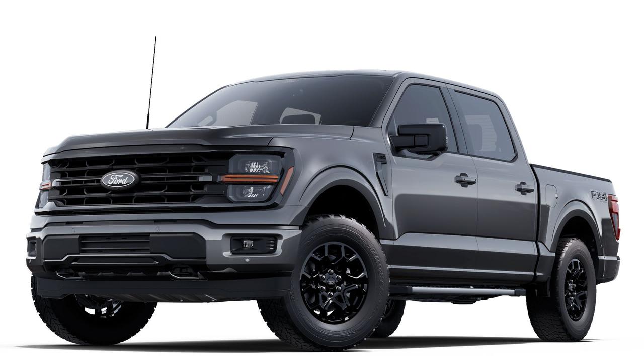 <p>Introducing the all-new 2025 Ford F-150 XLT 4x4 SuperCrew 5.5 Box, now available at Key West Ford! This Carbonized Grey Metallic pickup is ready to tackle any job, on or off the road, with its powerful gasoline engine and smooth automatic transmission. The F-150 XLT combines rugged capability with modern comfort and technology, making it the perfect truck for work and play. With its spacious four-door SuperCrew cab and versatile 5.5 box, youll have plenty of room for passengers and cargo. This truck is built to last, with a durable frame, heavy-duty suspension, and a host of features designed to make your life easier.</p>
<p>Here are five features that truly make this F-150 XLT stand out:</p>
<ol>
<li><strong>Unleash Your Inner Explorer with the FX4 Off-Road Package:</strong> Conquer any terrain with confidence! This package equips your F-150 with off-road-tuned shocks, skid plates, and a rock crawl mode, ensuring youre ready for any adventure.</li>
<li><strong>Tow Like a Pro with the Towing Technology Package:</strong> Effortlessly manage your trailer with pro trailer backup assist and pro trailer hitch assist. This package takes the stress out of towing, making even the most challenging hauls a breeze.</li>
<li><strong>Stay Connected and Informed with Ford Co-Pilot360 Assist 2.0:</strong> Drive with peace of mind thanks to advanced safety features like adaptive cruise control with stop & go, lane centering, and predictive speed assist. This intelligent system helps you stay aware of your surroundings and avoid potential hazards.</li>
<li><strong>Experience Unparalleled Convenience with the Bed Utility Package:</strong> Work smarter, not harder, with the tailgate step and work surface, LED box lighting, and tie-down plates. This package transforms your truck bed into a mobile workstation, making any job easier and more efficient.</li>
<li><strong>Elevate Your Style with the XLT Black Appearance Package:</strong> Make a statement with the black grille, black exterior badging, grey box side decal, and black running boards. This package adds a touch of aggressive sophistication to your F-150, ensuring you turn heads wherever you go.</li>
</ol>
<p><strong><em>Powered by AutoIntelligence™</em></strong>
Vehicle information has been generated using artificial intelligence and is provided for informational purposes only. While efforts are made to ensure accuracy, please confirm all details directly with the dealer.</p>
<p>Advertised pricing is net of applicable Ford incentives, which eligibility may vary. Financing offers are available on approved credit; total cash back amounts will be added to the finance contract. Pricing may include non-combinable offers and may not be compatible with Ford subvented interest rates. Government rebates are taxable and applied as a post-tax down payment, not as a discount on the vehicles price. All promotions are subject to terms and conditions. New vehicle pricing excludes the following fees: $699 Documentation Fee, $349 Registration and Insurance Transfer Fee, and $695 Finance Administration Fee (if financing) and applicable levies and taxes. See Key West Ford for complete details. Dealer #7485</p>