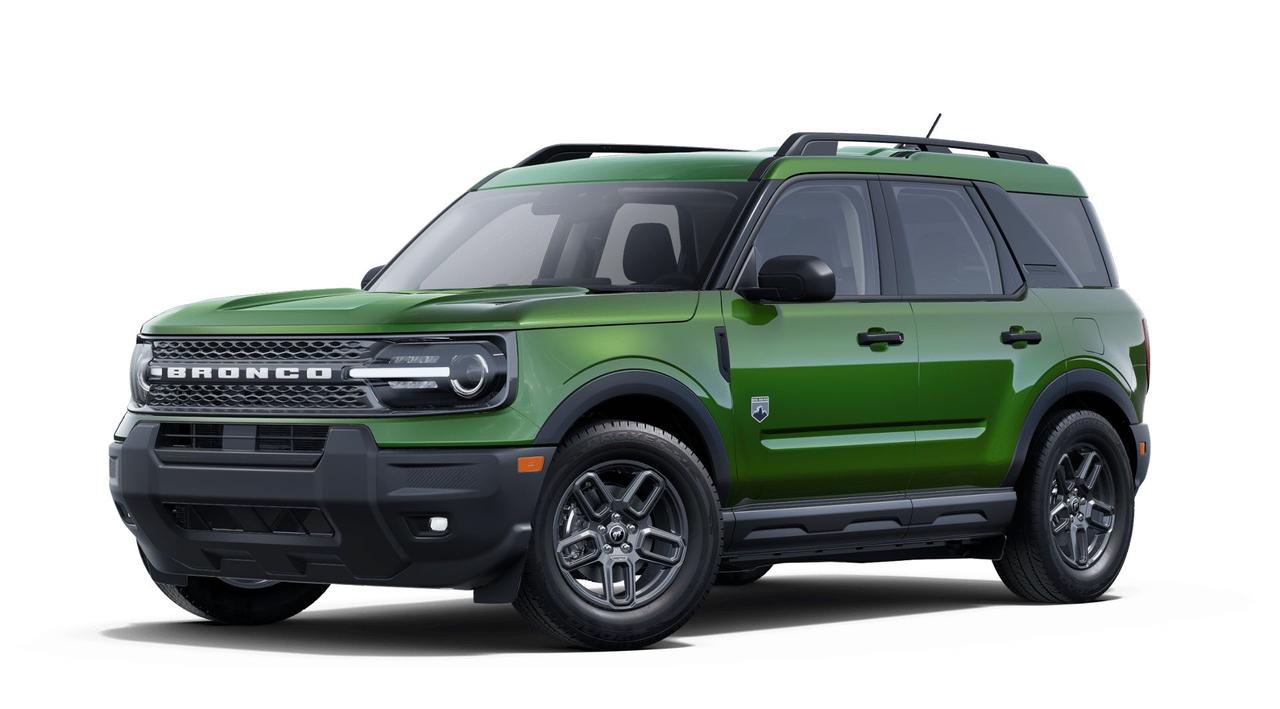 <p>Get ready to explore the great outdoors in style with the all-new 2025 Ford Bronco Sport Big Bend 4x4, now available at Key West Ford! This SUV is ready for any adventure with its rugged design and impressive capabilities. Finished in a striking Eruption Green Metallic, this Bronco Sport is sure to turn heads wherever you go. With its spacious interior, advanced technology, and dependable performance, the Bronco Sport Big Bend is the perfect companion for both daily commutes and weekend getaways.</p>
<p>The 2025 Ford Bronco Sport Big Bend 4x4 is packed with features designed to enhance your driving experience. The heart of this beast is the fuel-efficient 1.5L EcoBoost engine with auto start-stop technology, paired with an 8-speed automatic transmission and a capable 4-wheel drive system. The interior boasts comfortable cloth heated front bucket seats, ensuring a cozy ride even on the coldest Canadian mornings. Safety is paramount, with features like BLIS (Blind Spot Information System), Pre-Collision Assist with Automatic Emergency Braking, and a back-up camera providing peace of mind on every journey.</p>
<p>Here are five features that truly make this Bronco Sport stand out:</p>
<ol>
<li><strong>Eruption Green Metallic Exterior:</strong> Command attention wherever you roam with this bold and eye-catching colour.</li>
<li><strong>1.5L EcoBoost Engine with 4x4:</strong> Experience the perfect blend of power and efficiency, ready to tackle any terrain with confidence.</li>
<li><strong>Cloth Heated Front Bucket Seats:</strong> Sink into luxurious comfort, even when the temperature drops, making every drive a pleasure.</li>
<li><strong>Advanced Safety Suite:</strong> Drive with confidence knowing youre protected by cutting-edge safety technology, including BLIS and Pre-Collision Assist.</li>
<li><strong>User-Friendly Technology:</strong> Stay connected and entertained with the intuitive infotainment system, featuring Bluetooth connectivity and a high-quality audio system.</li>
</ol>
<p><strong><em>Powered by AutoIntelligence™</em></strong>
Vehicle information has been generated using artificial intelligence and is provided for informational purposes only. While efforts are made to ensure accuracy, please confirm all details directly with the dealer.</p>
<p>Advertised pricing is net of applicable Ford incentives, which eligibility may vary. Financing offers are available on approved credit; total cash back amounts will be added to the finance contract. Pricing may include non-combinable offers and may not be compatible with Ford subvented interest rates. Government rebates are taxable and applied as a post-tax down payment, not as a discount on the vehicles price. All promotions are subject to terms and conditions. New vehicle pricing excludes the following fees: $699 Documentation Fee, $349 Registration and Insurance Transfer Fee, and $695 Finance Administration Fee (if financing) and applicable levies and taxes. See Key West Ford for complete details. Dealer #7485</p>
