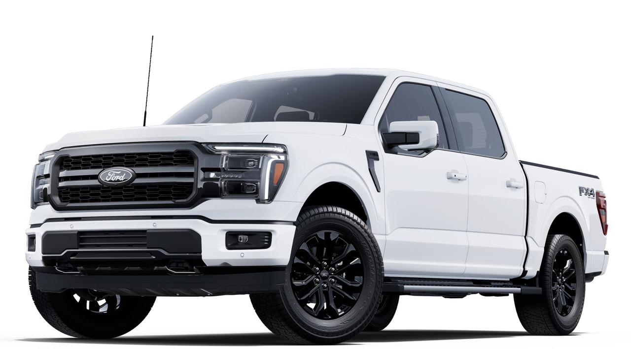 <p>Introducing the all-new 2025 Ford F-150 LARIAT 4x4 SuperCrew 5.5 Box, now available at Key West Ford! This Oxford White pickup is the epitome of rugged capability and refined comfort, ready to tackle any jobsite or weekend adventure. Boasting a powerful 3.5L V6 EcoBoost engine with auto start/stop technology and a smooth 10-speed automatic transmission, this F-150 delivers impressive performance and efficiency. The LARIAT trim elevates the driving experience with a host of premium features, ensuring you travel in style and confidence. From its bold chrome accents to its spacious and tech-filled interior, this truck is designed to impress.</p>
<p>Here are five features that truly make this F-150 LARIAT stand out:</p>
<ol>
<li><strong>Unleashed Audio Experience:</strong> Immerse yourself in the B&O Unleashed Sound System by Bang & Olufsen, boasting 14 speakers, including a subwoofer, for concert-quality sound on every drive.</li>
<li><strong>Mobile Office on Wheels:</strong> Stay connected and productive with the Mobile Office Package, featuring wireless charging, a console worksurface, lockable rear storage, and convenient 400W cab & bed outlets.</li>
<li><strong>Panoramic Views:</strong> Let the sunshine in with the Twin Panel Moonroof, offering breathtaking views and an open-air feel for both front and rear passengers.</li>
<li><strong>Off-Road Domination:</strong> Conquer any terrain with the FX4 Off-Road Package, equipped with off-road tuned shocks, skid plates, and specialized drive modes like Rock Crawl, ensuring youre ready for any adventure.</li>
<li><strong>Pro Access Tailgate:</strong> The Bed Utility Package with Pro Access Tailgate gives you the ultimate convenience and functionality when loading and unloading cargo.</li>
</ol>
<p><strong><em>Powered by AutoIntelligence™</em></strong>
Vehicle information has been generated using artificial intelligence and is provided for informational purposes only. While efforts are made to ensure accuracy, please confirm all details directly with the dealer.</p>
