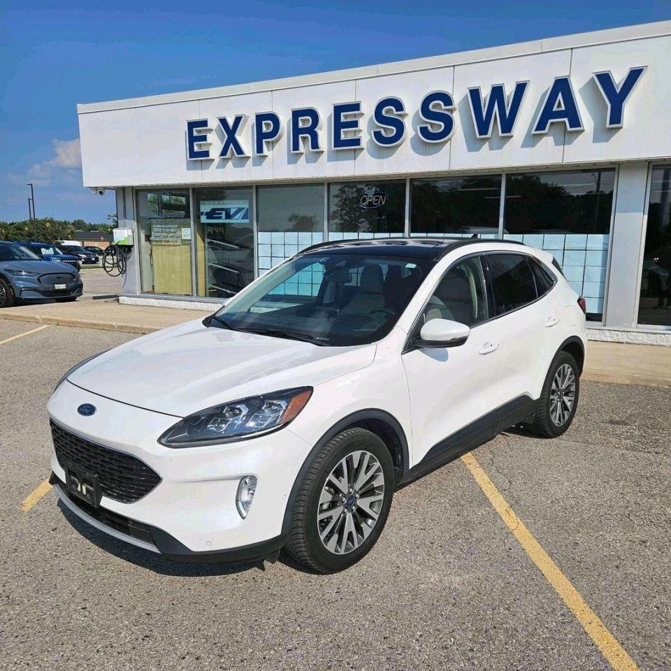Used 2020 Ford Escape TITANIUM, HYBRID, LOCAL TRADE, PANO ROOF, AWD! for sale in Stratford, ON