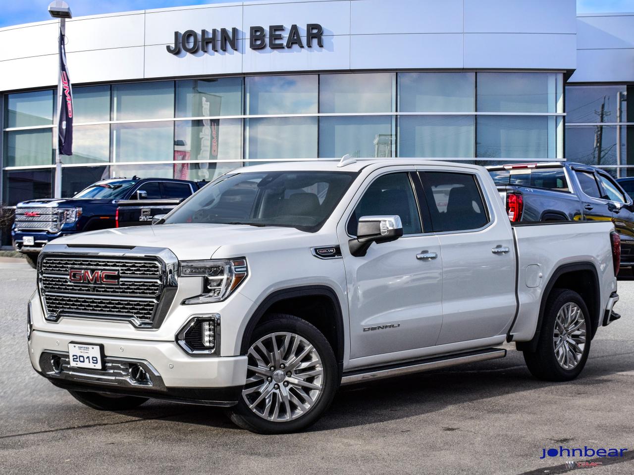 2019 GMC Sierra 1500 Denali      *REMOTE START*, *LEATHER*, *NAVIGATION*, *SUNROOF*, *BACK-UP CAMERA*, *NOT A RENTAL*, *LOCAL TRADE*, *GM FACTORY CERTIFIED*, *MOONROOF*, *MARKET VALUE PRICING*, *LANE DEPARTURE WARNING*, 10-Speed Automatic, 4WD, Jet Black w/Forge Perforated Leather-Appointed Seat Trim, Wheels: 22 x 9 Polished Aluminum.      EcoTec3 6.2L V8 10-Speed Automatic 4WD      Certified. Certification Program Details: * 4.99% APR Financing on Select Models for 24mo* of PreOwned Vehicles * 3-month or 5,000 kilometres Comprehensive Limited Warranty Coverage * 24/7 Roadside Assistance * CARFAX® Vehicle History Report Sirius XM 3 months prepaid service * 150-Point Inspection * 30 Days or 2,500 kilometres exchange privilege SEE DEALER FOR ADDITIONAL DETAILS      John Bear Buick GMC offers many automotive products and services. When you visit our store, what you can expect is quality both in our selection of pre-owned vehicles and from our world-class sales team. We offer Market Based Pricing with some of the best value in the Niagara region.