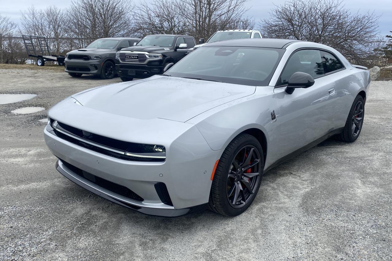 <p>2024 Dodge Charger SCAT PACK.&nbsp; EV AWD&nbsp; 670 HP / 627 LB-FT Torque</p><p>0-100 km/h in 3.3 secs&nbsp;</p><p>Top Speed 260 + km/hr</p><p>&nbsp;</p>