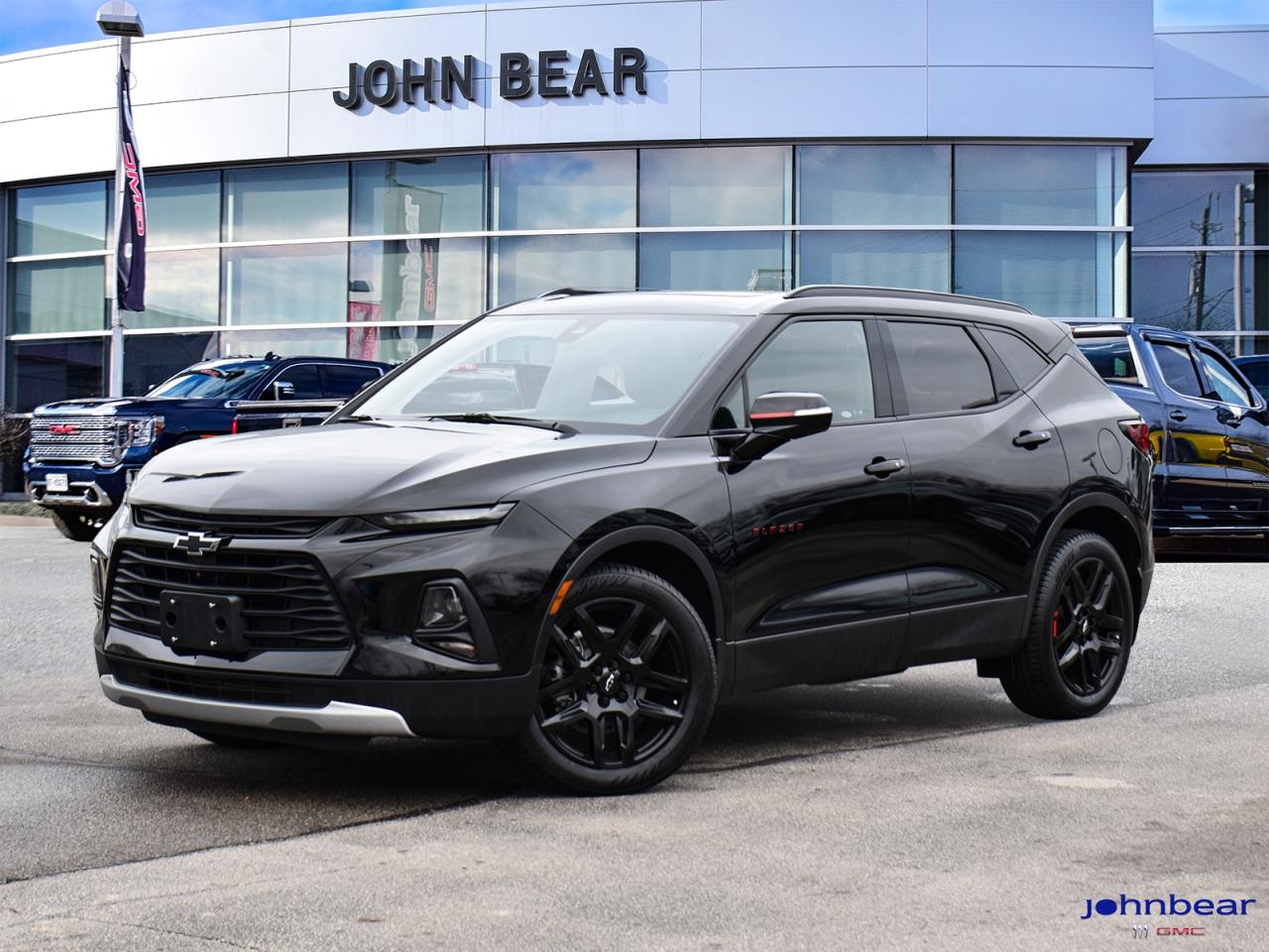 2022 Chevrolet Blazer True North      AWD.      Recent Arrival!    3.6L V6 SIDI 9-Speed Automatic with Overdrive AWD      Certified. Certification Program Details: * 3.99% APR Financing on Select Models for 24mo* of PreOwned Vehicles * 3-month or 5,000 kilometres Comprehensive Limited Warranty Coverage * 24/7 Roadside Assistance * CARFAX® Vehicle History Report Sirius XM 3 months prepaid service * 150-Point Inspection * 30 Days or 2,500 kilometres exchange privilege SEE DEALER FOR ADDITIONAL DETAILS      John Bear Buick GMC offers many automotive products and services. When you visit our store, what you can expect is quality both in our selection of pre-owned vehicles and from our world-class sales team. We offer Market Based Pricing with some of the best value in the Niagara region.