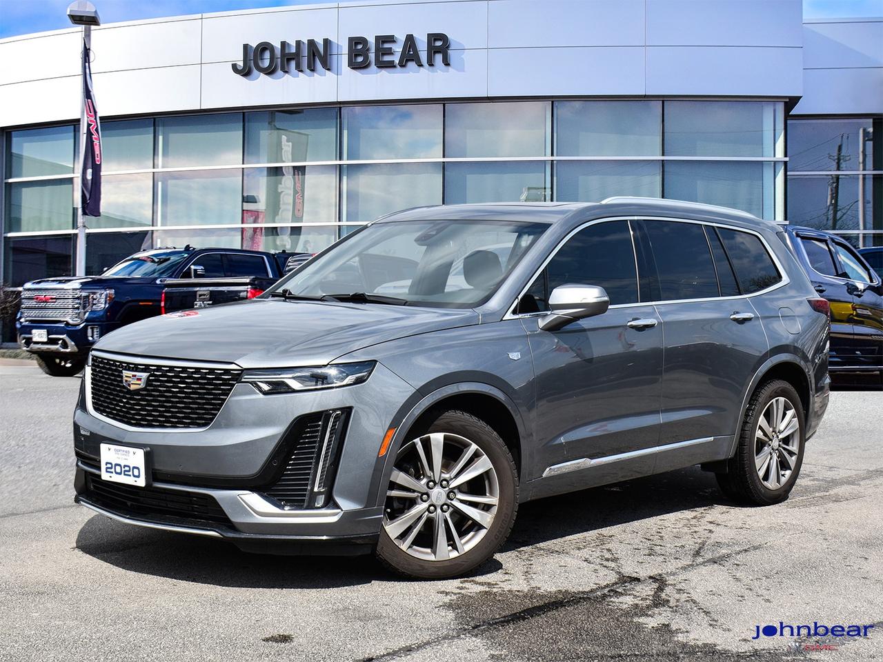 2020 Cadillac XT6 Premium Luxury      *REMOTE START*, *LEATHER*, *PANORAMIC ROOF*, *NAVIGATION*, *SUNROOF*, *BACK-UP CAMERA*, *NOT A RENTAL*, *LOCAL TRADE*, *GM FACTORY CERTIFIED*, *MOONROOF*, *MARKET VALUE PRICING*, *CLEAN CARFAX REPORT*, REAR CROSS TRAFFIC ALERT.    New Price!    Recent Arrival!    3.6L V6 DI VVT 9-Speed Automatic AWD      Certified. Certification Program Details: 30 Days on Safety Related Items.    Awards:    * IIHS Canada Top Safety Pick + applies only to vehicles built after October 2019      John Bear Buick GMC offers many automotive products and services. When you visit our store, what you can expect is quality both in our selection of pre-owned vehicles and from our world-class sales team. We offer Market Based Pricing with some of the best value in the Niagara region.