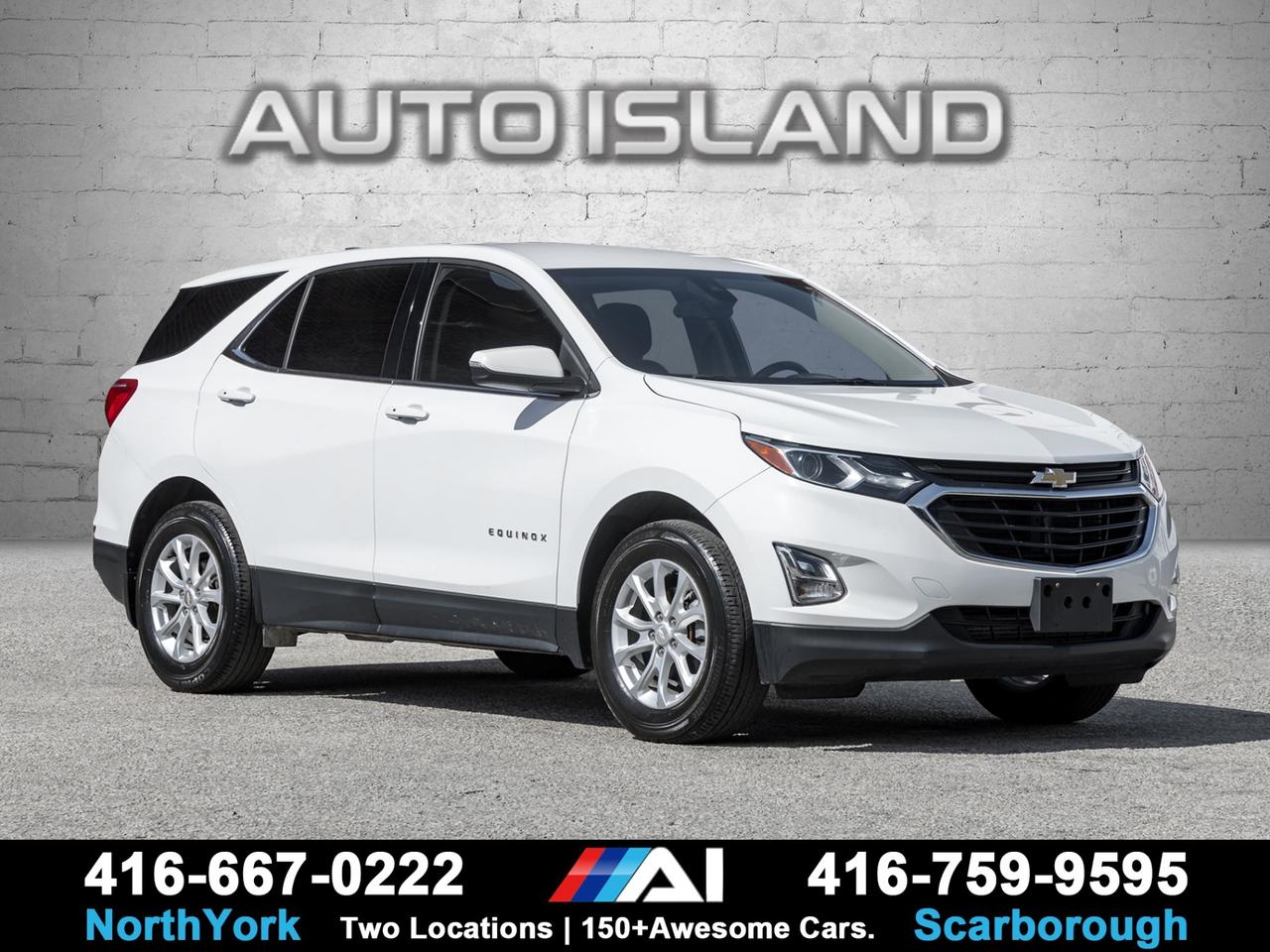 ACCIDENT- FREE AND FULLY DEALER SERVICED, HEATED SEATS, REMOTE START, BACKUP CAMERA, BLUETOOTH, ALLOY WHEELS, POWER DRIVERS SEAT.    This 2019 Chevrolet Equinox AWD LT has been meticulously maintained at the dealer and is accident free. Enjoy the convenience of remote start, heated front seats, a crisp backup camera, Bluetooth connectivity, and a power driver’s seat. With all-wheel drive confidence and a fuel-efficient 1.5L turbo engine, it’s the perfect blend of practicality and comfort.         Auto Island Inc., North York  2555 Steeles Ave. West    www.autoislandinc.com     4.7 Google Rating and over 150 vehicles in stock, with more arriving daily! We take pride in offering top-quality vehicles and exceptional service. Our full-service mechanical shop is ready for all your maintenance needs, and every vehicle is professionally detailed and inspected – buy with confidence!    Payments as low as $0 down, up to 84 months, OAC. Good credit, bad credit, new credit? No problem – everyone’s approved! Easy online credit application available . Rates starting at 6.95% OAC – please call for details.    Please note: All prices are plus applicable taxes (HST) and licensing. No hidden surprises—just great vehicles and transparent deals. Certification is available for an additional $899. Without certification, as per OMVIC regulations, the vehicle is not drivable, not E-tested, and not certified.    Proudly serving the GTA and beyond: Peel, Halton, Brampton, Toronto, Burlington, Milton, Mississauga, Hamilton, Cambridge, London, Kitchener, Guelph, Orangeville, Newmarket, Barrie, Markham, Bolton, Caledon, Vaughan, Woodbridge, Etobicoke, Oakville, and more.    We carry all makes and models, including Mercedes, BMW, Audi, Jaguar, VW, Maserati, Porsche, Land Rover, Range Rover, Chrysler, Jeep, Honda, Toyota, Lexus, Infiniti, Acura, and more.